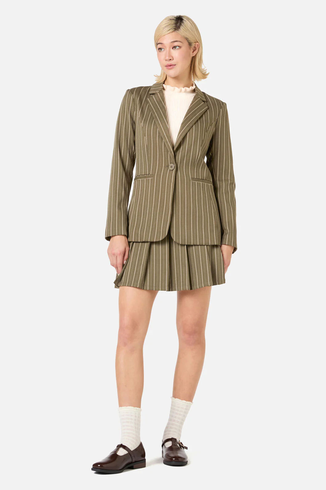 Abby Pinstripe Jacket - Image 3
