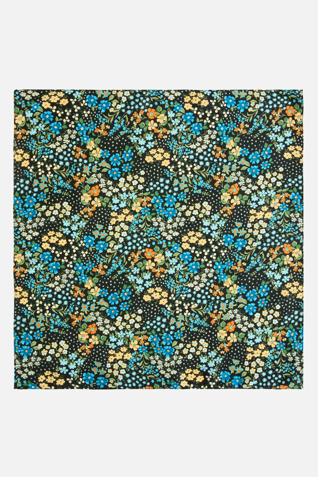 Ada 90S Floral Satin Scarf - Image 2