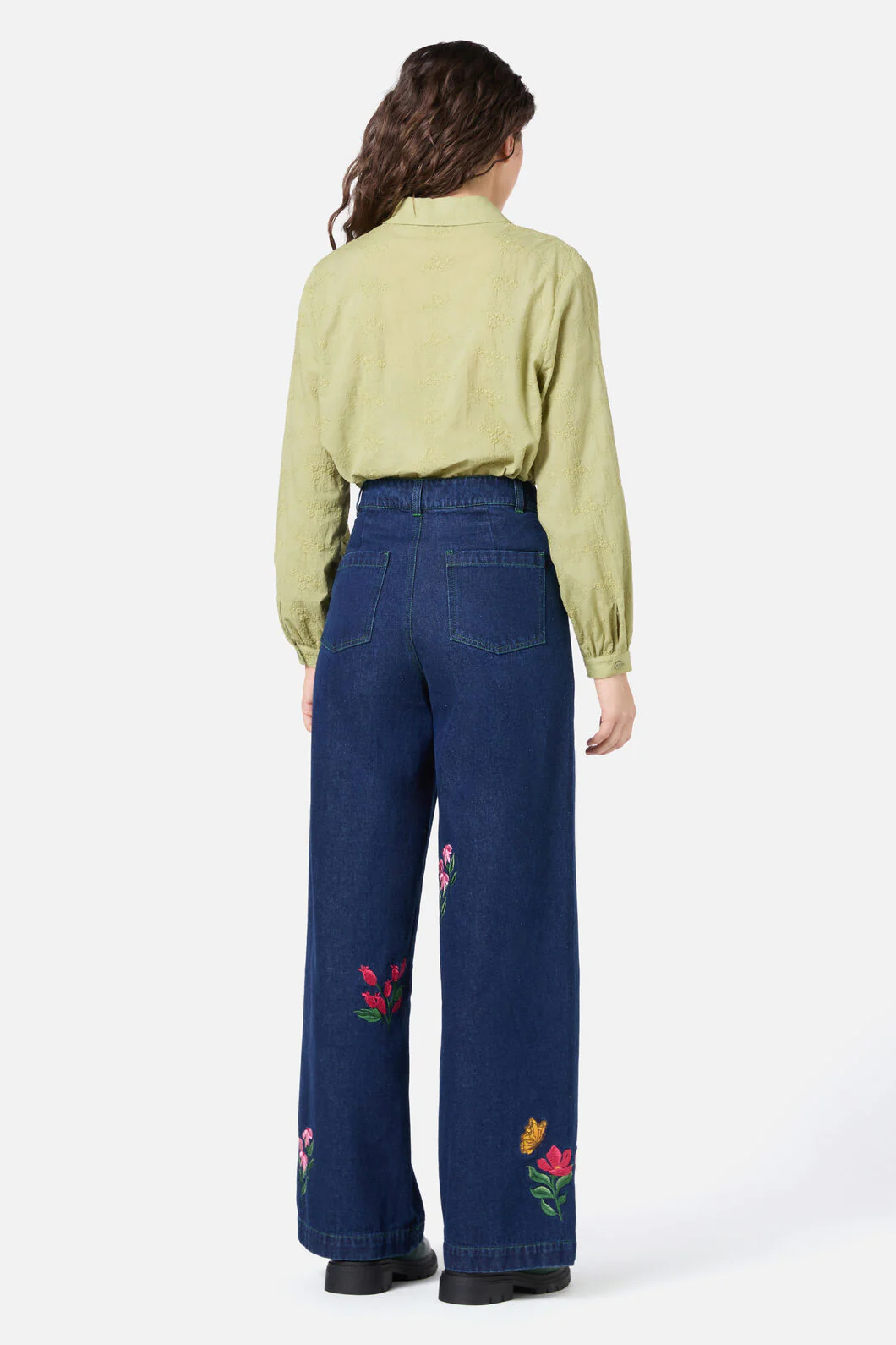 Ada Embroidered Flower Shirt - Image 15