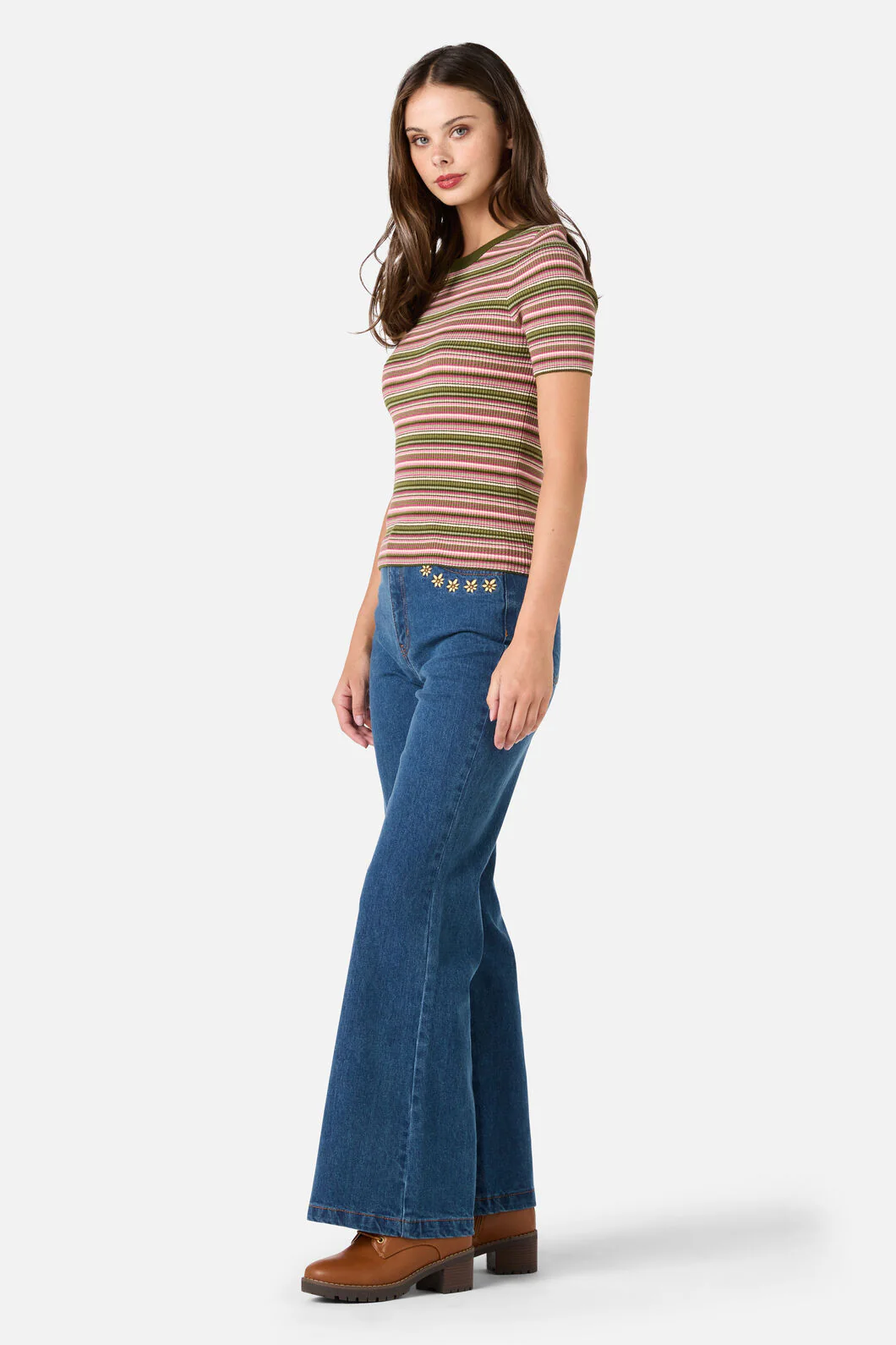 Adelaide Stripe Rib Knit Top - Image 10