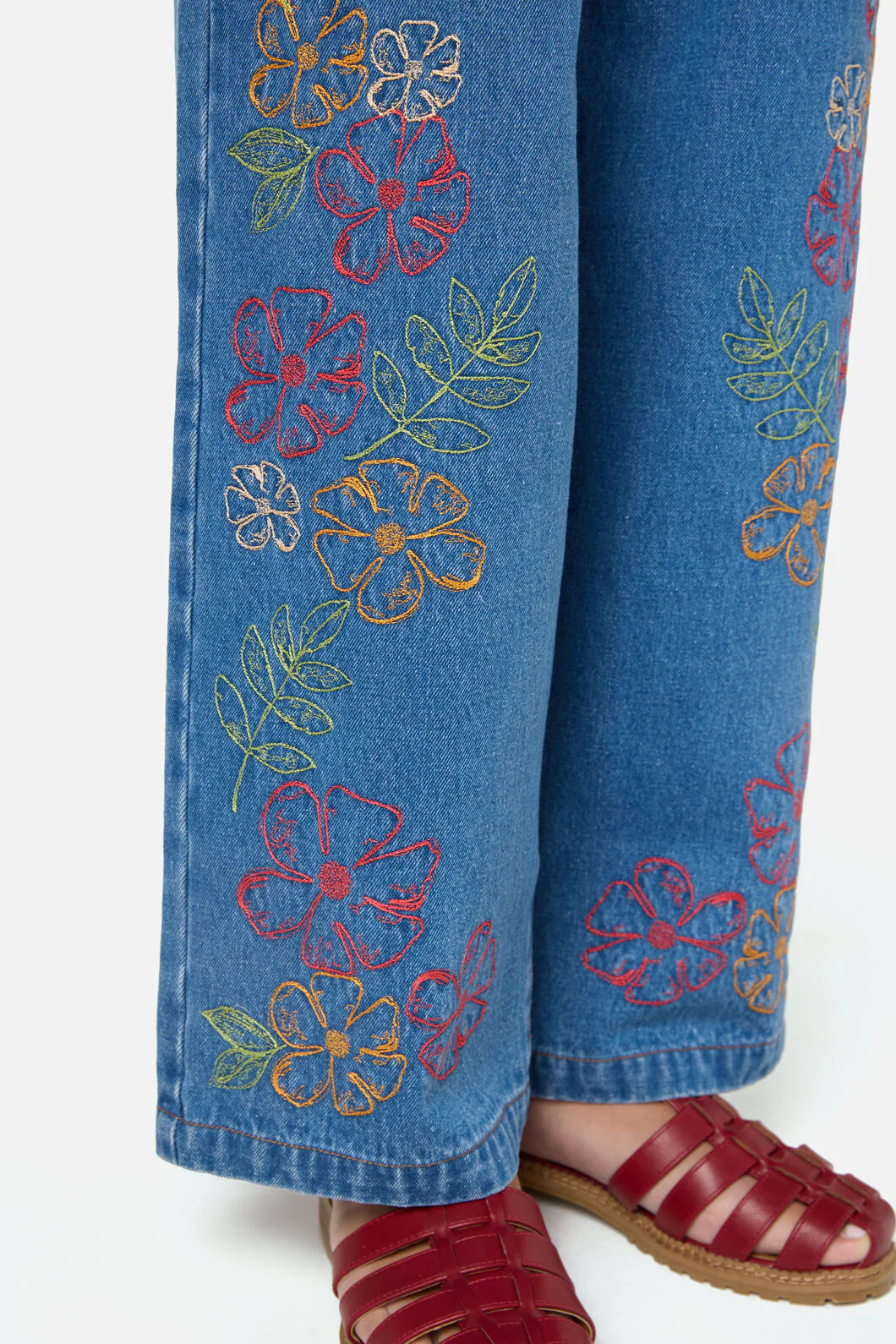 Alexa Flower Embroidered Jean - Image 5