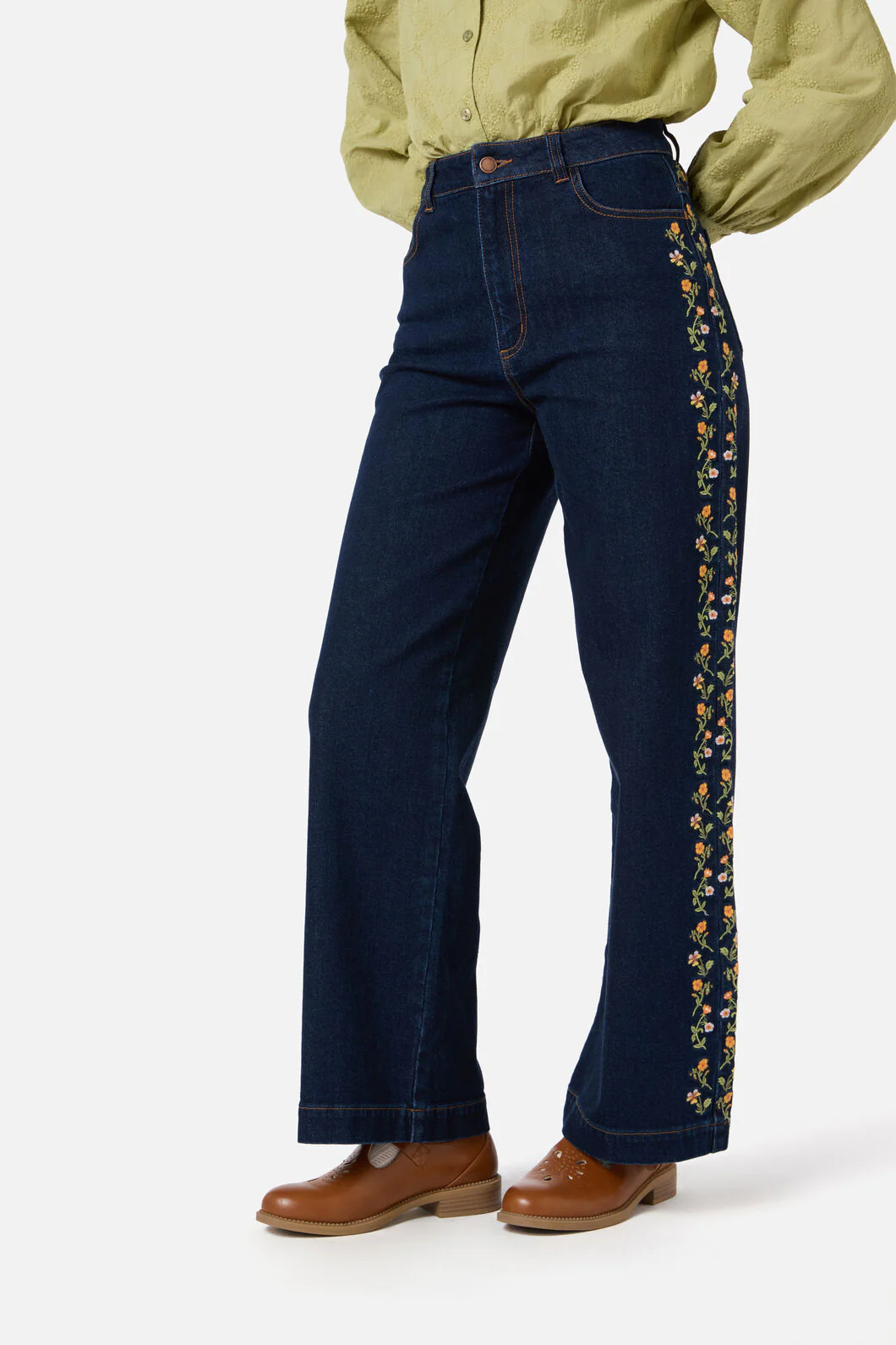 Alyssa Embroidered Jeans - Image 2
