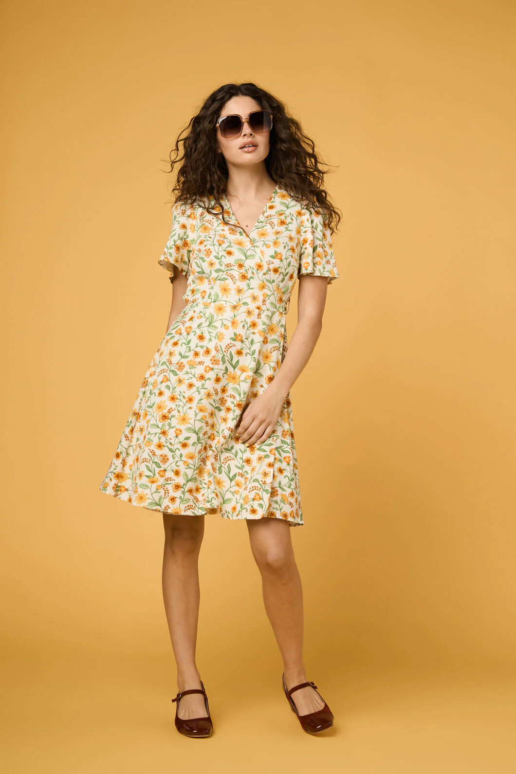 Alyssa Floral Mini Wrap Dress - Image 2