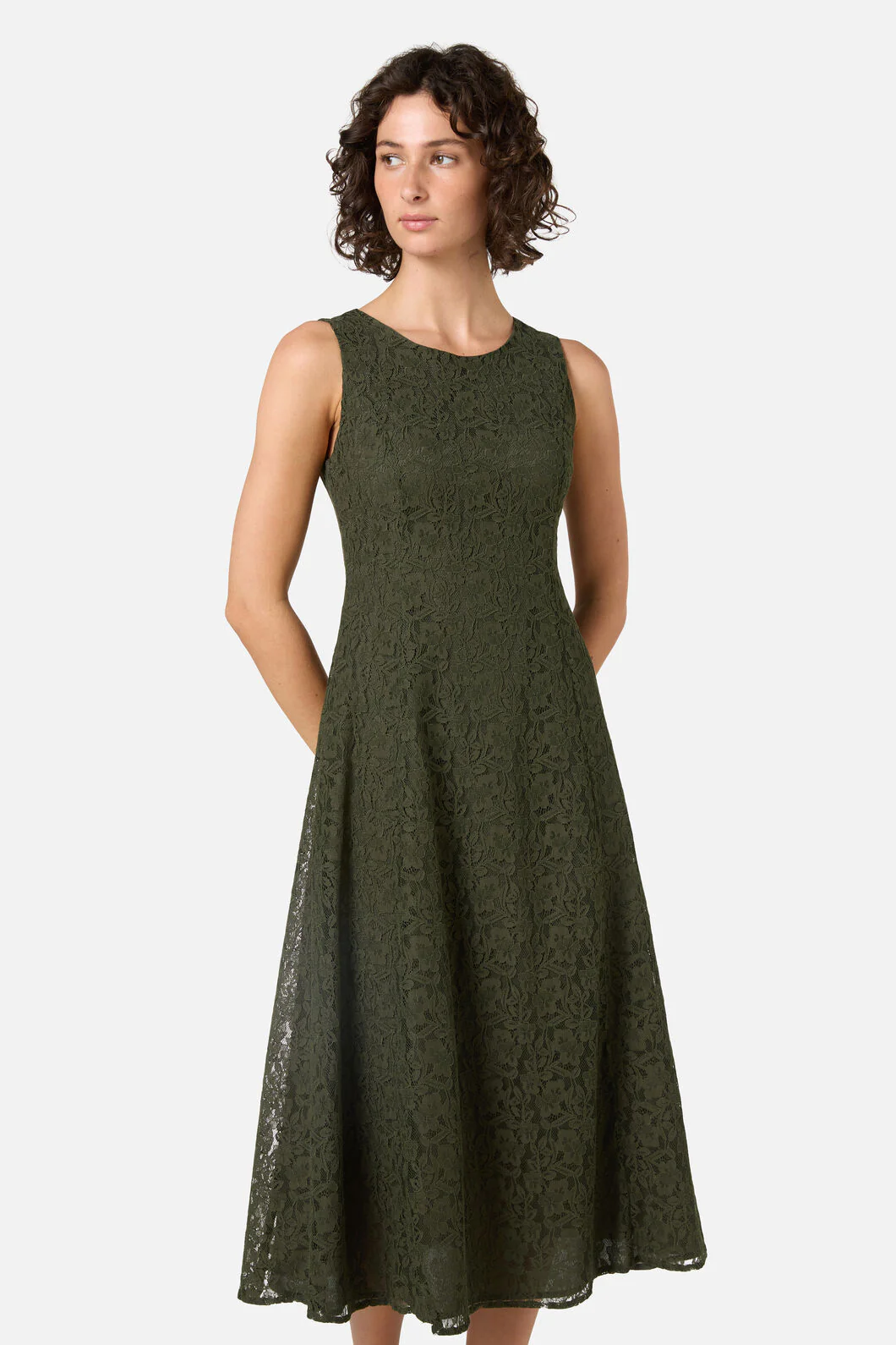 Amara Lace Midi Dress - Image 2