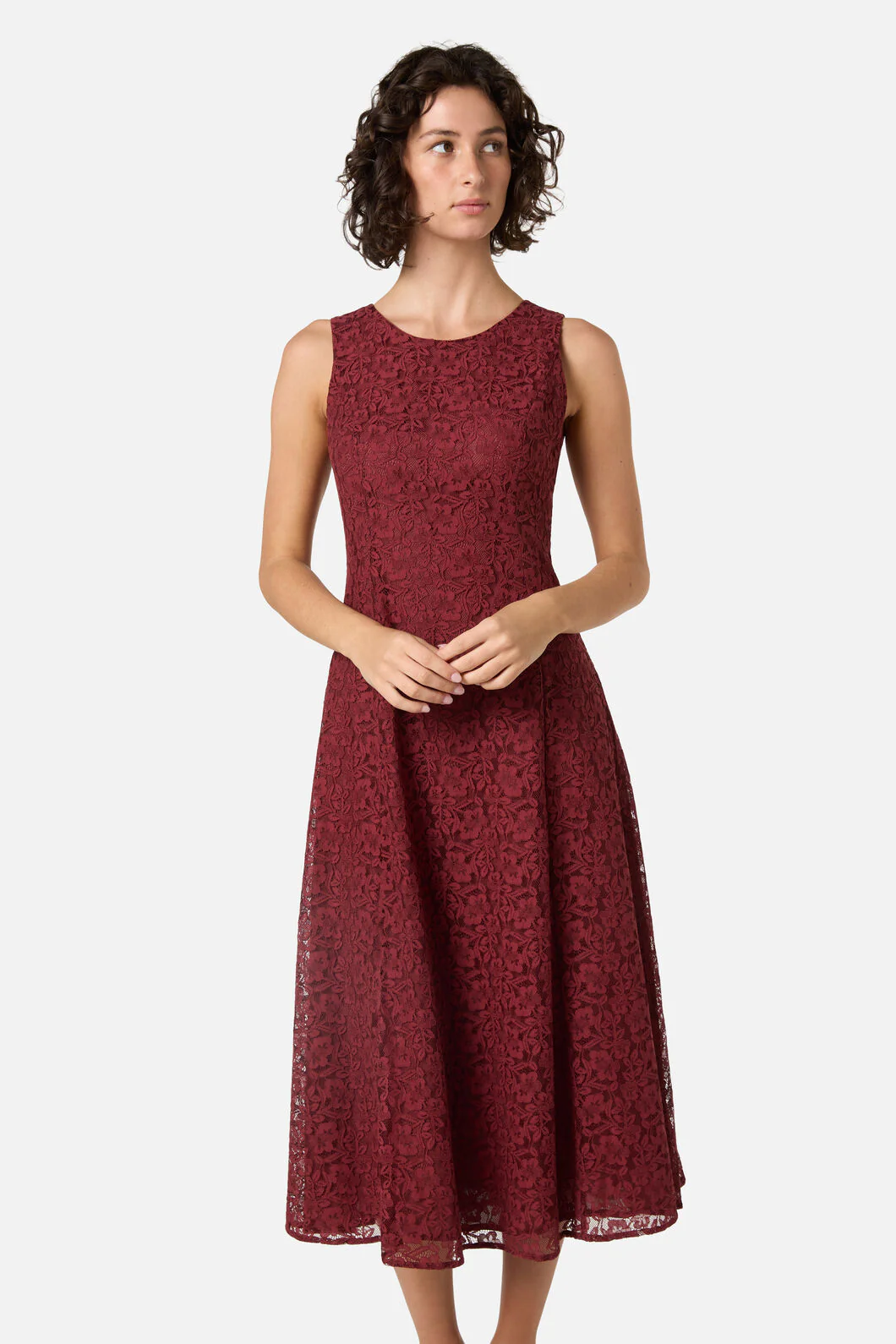 Amara Lace Midi Dress - Image 7