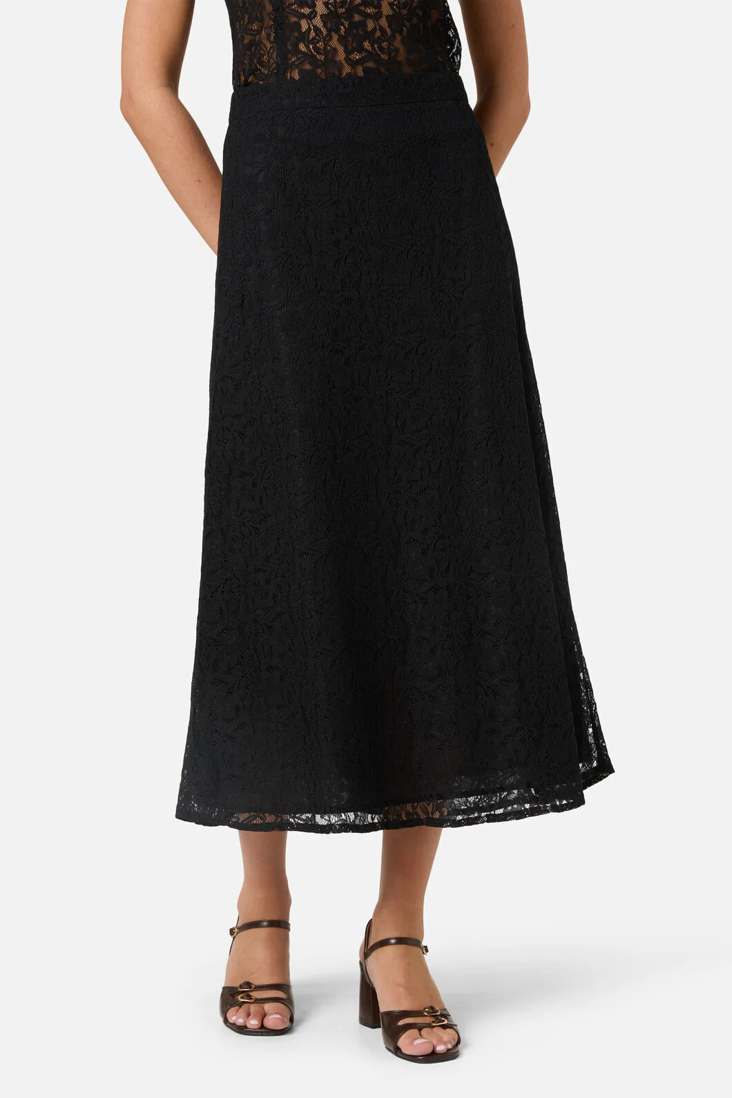 Amara Lace Midi Skirt - Image 2