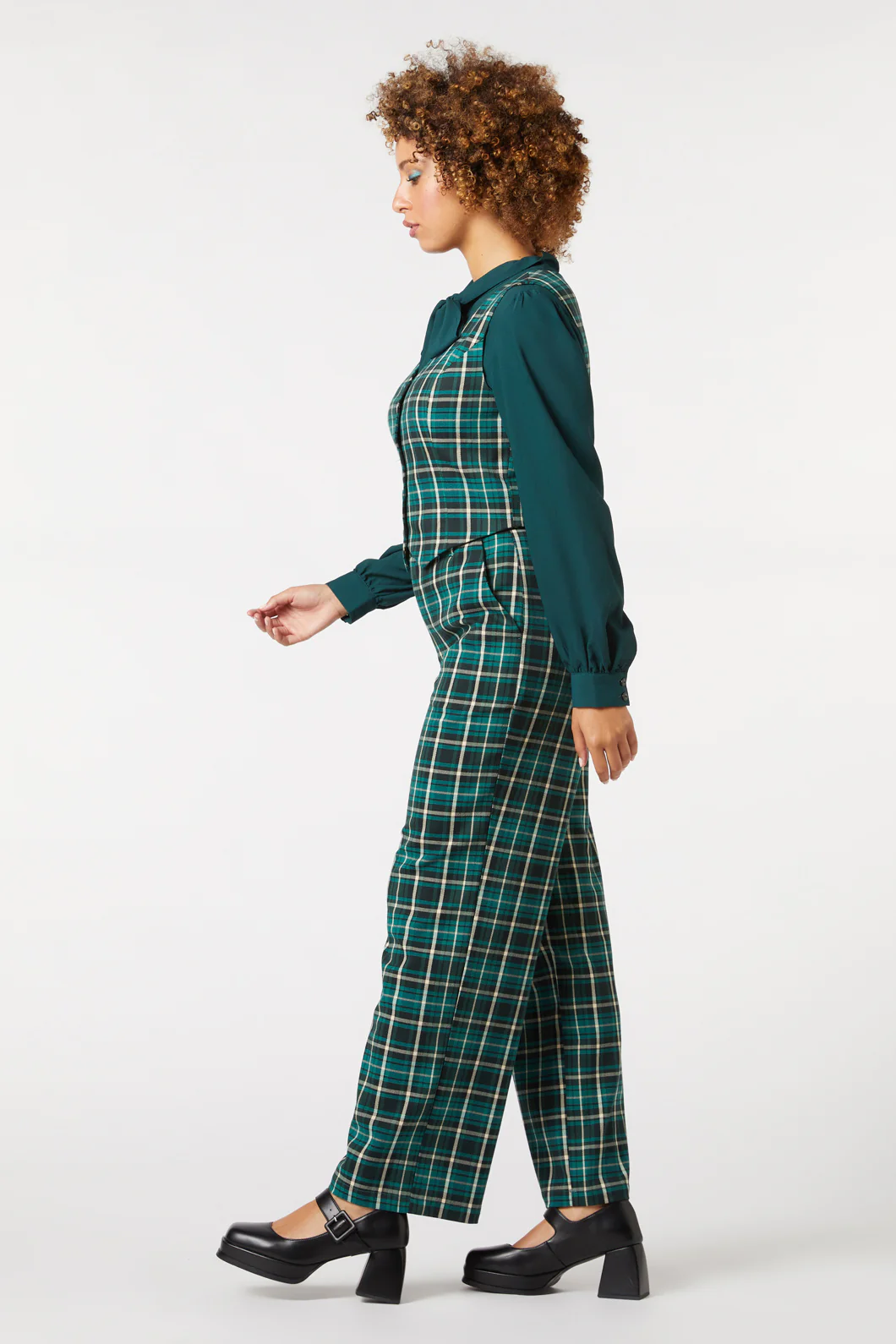 Amber Check Vest - Image 3