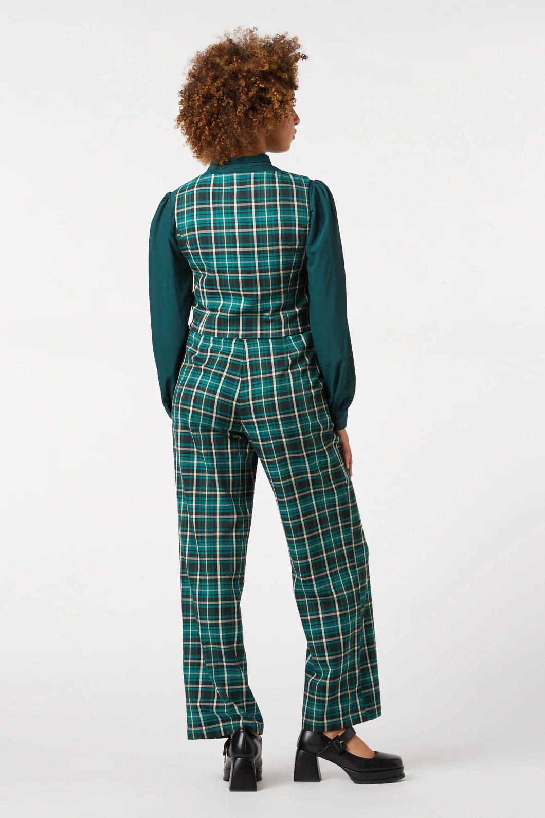 Amber Check Vest - Image 4