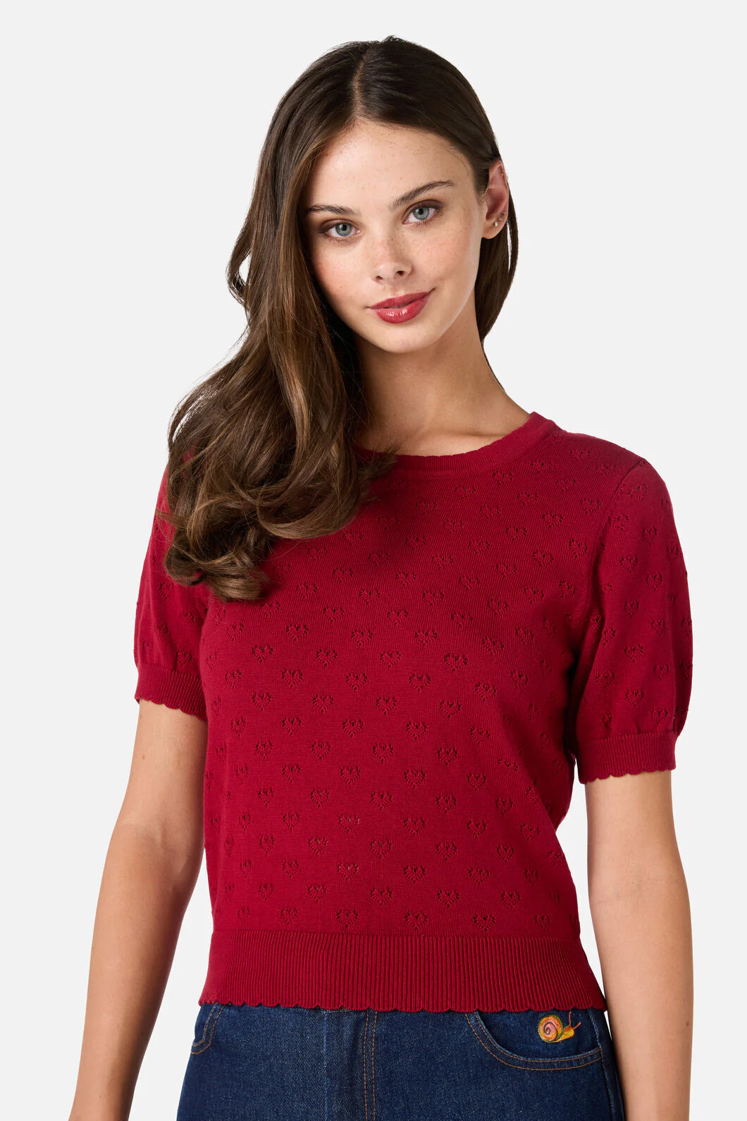 Amora Heart Knit Top - Image 7