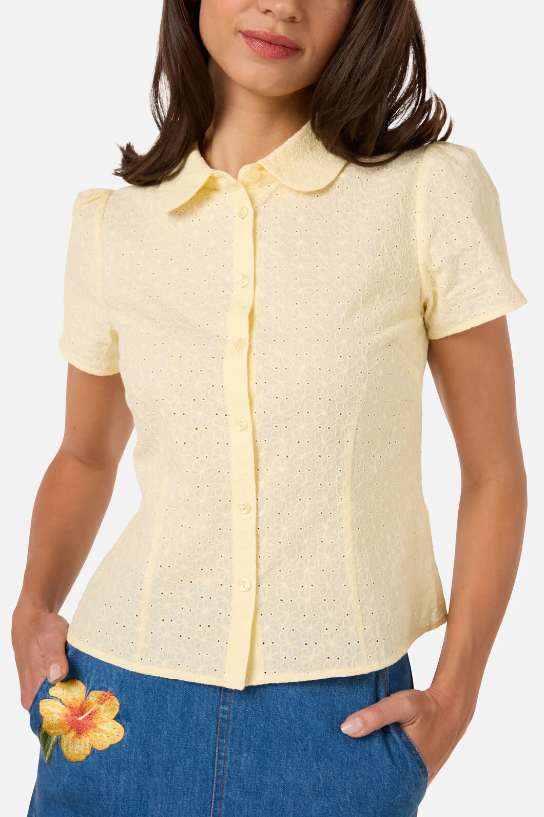 Anastasia Broderie Blouse - Image 8