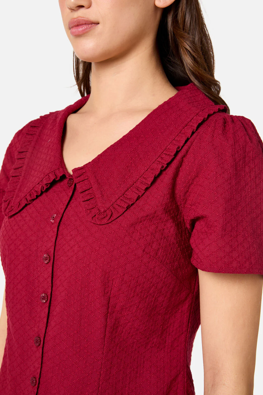 Andrea Drop Waist Mini Dress - Image 10