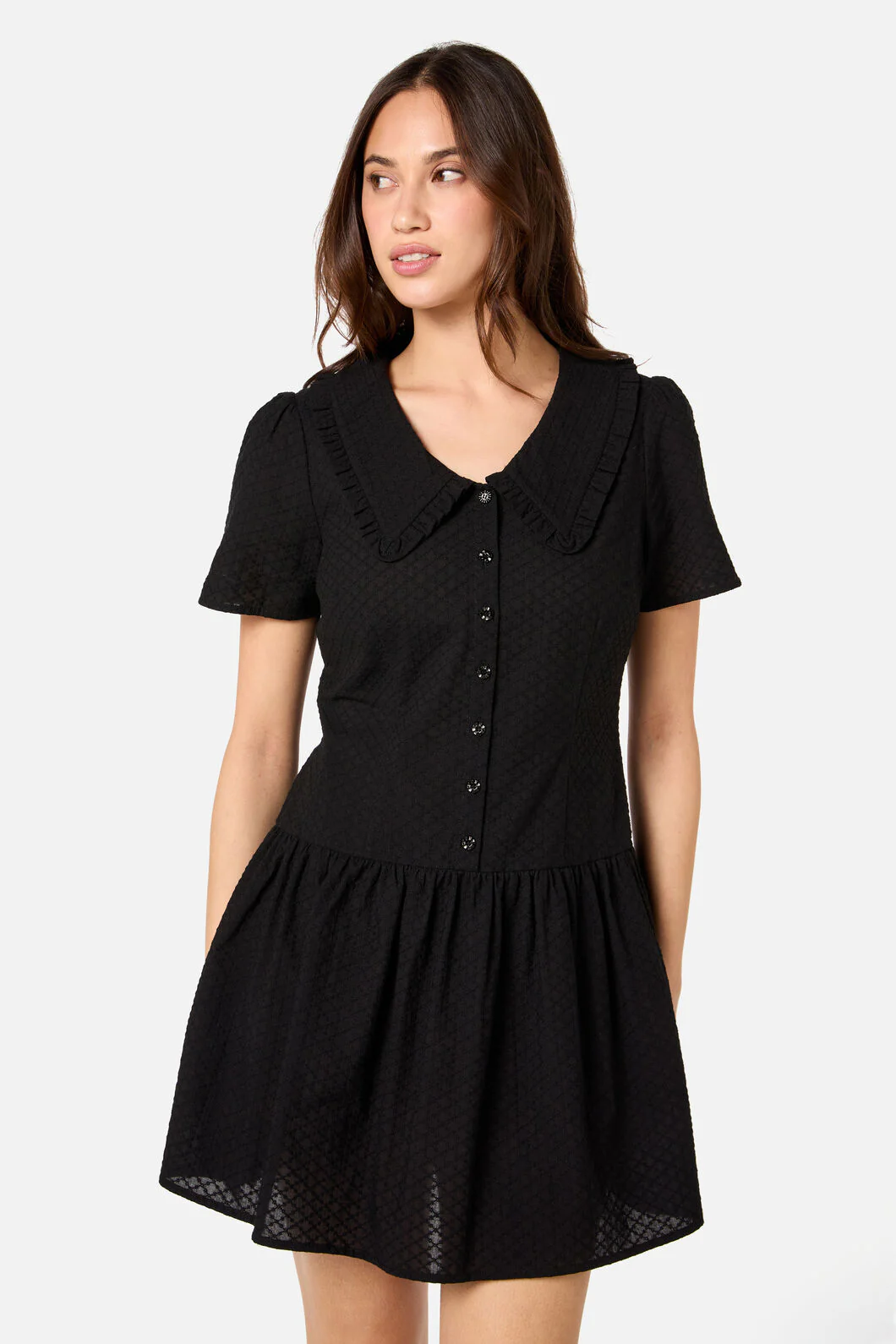 Andrea Drop Waist Mini Dress - Image 11