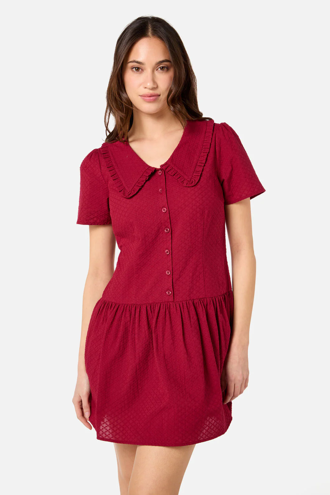 Andrea Drop Waist Mini Dress - Image 2