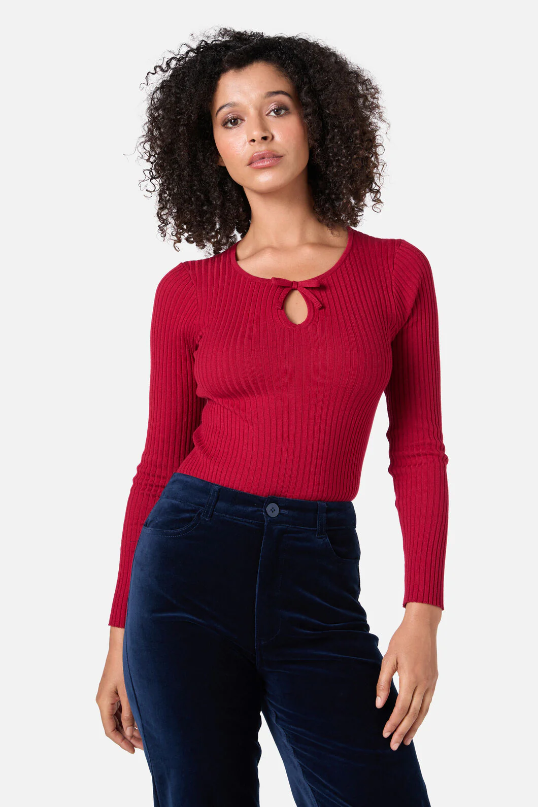 Anna Bow Knit Top - Image 2