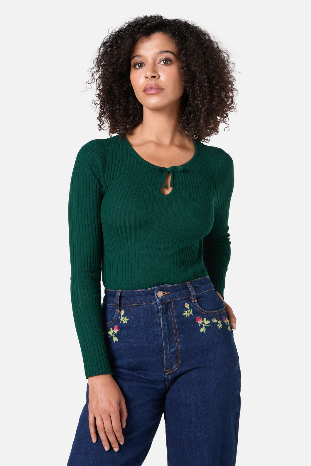 Anna Bow Knit Top - Image 4