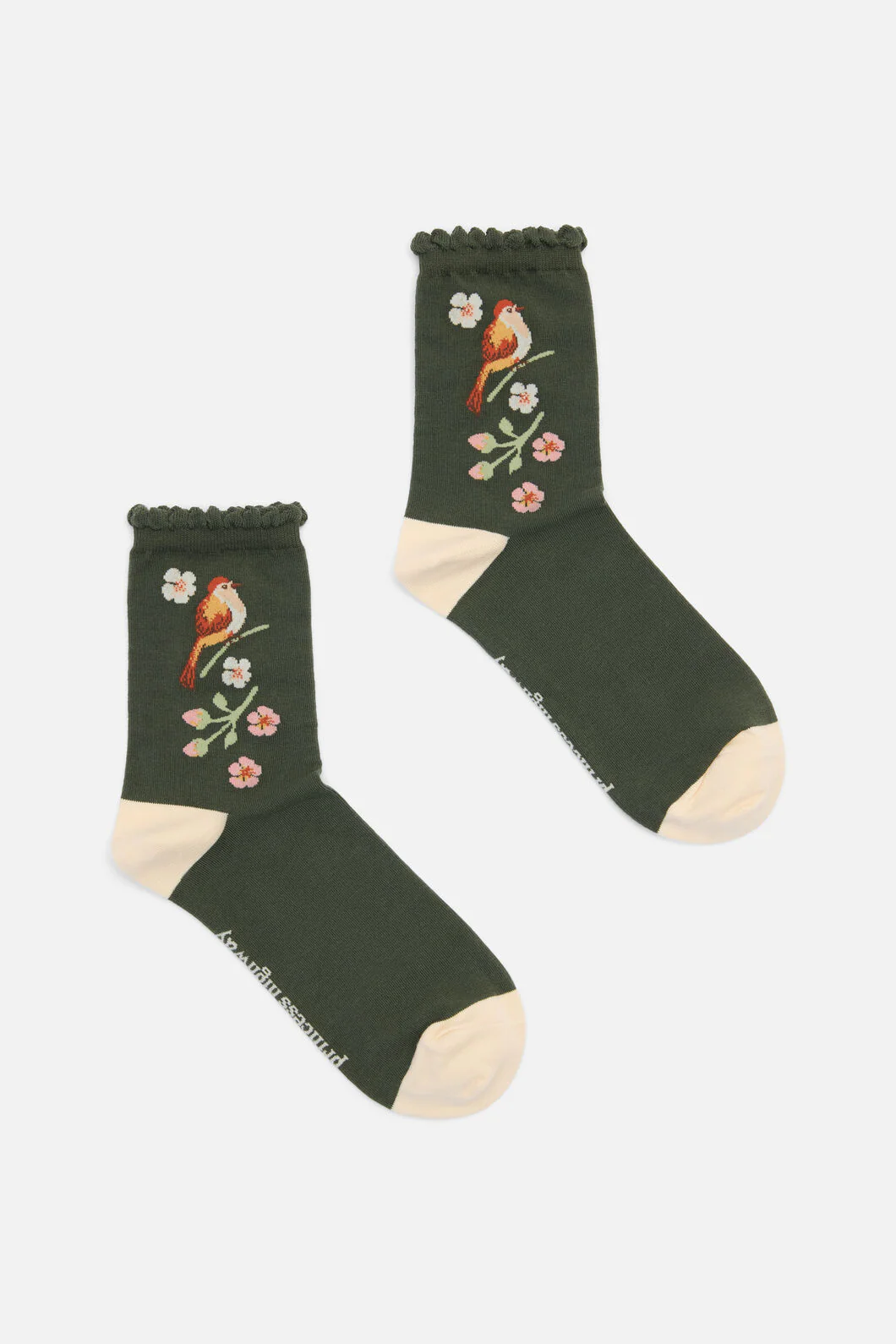 Apple Blossom Bird Sock