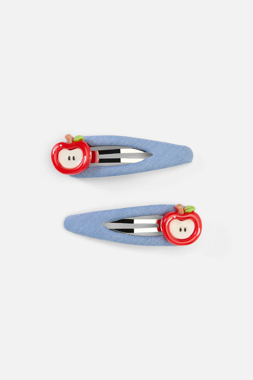 Apple Hair Clip Set