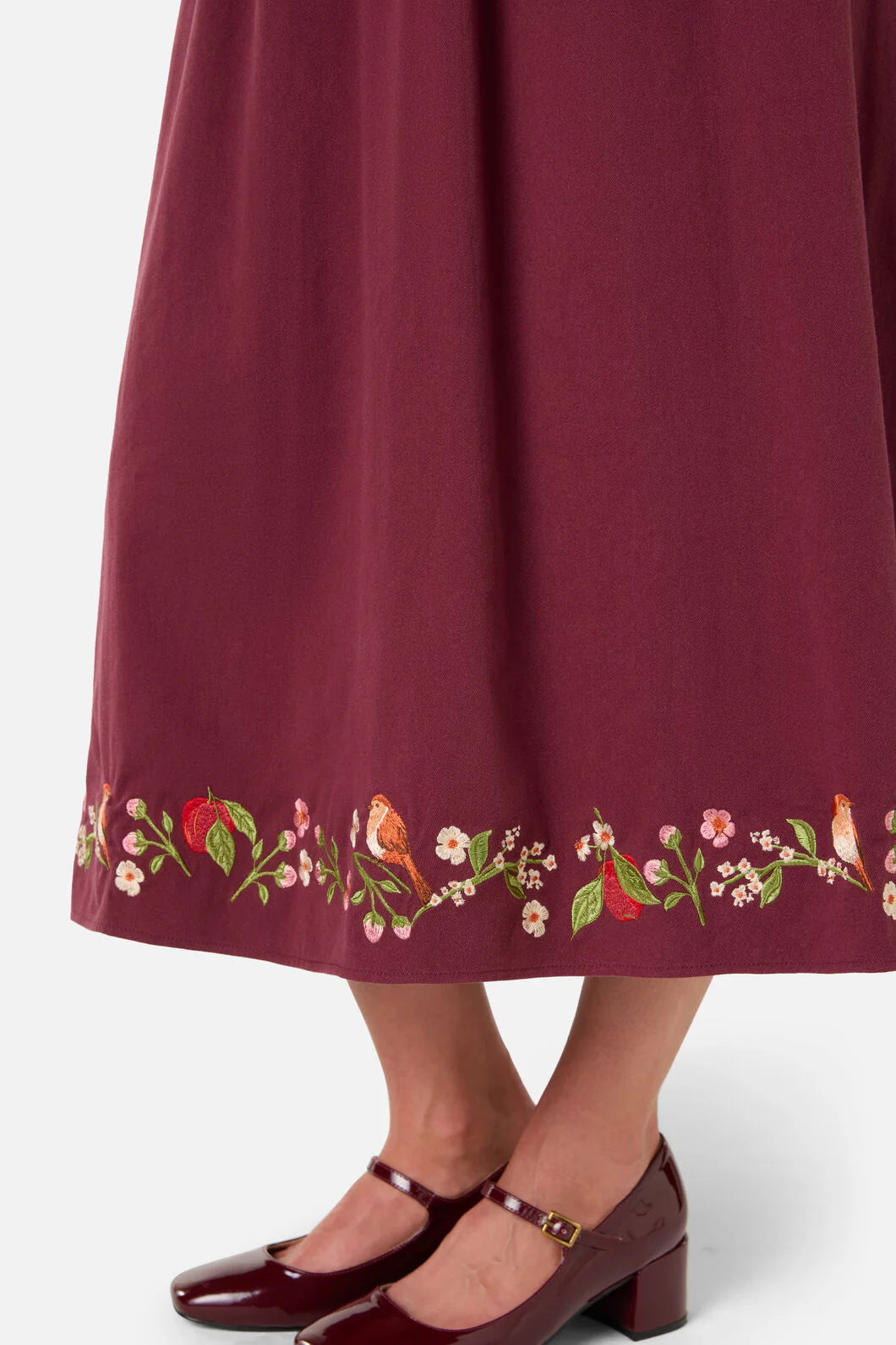 Apple & Robin Emb Midi Dress - Image 6