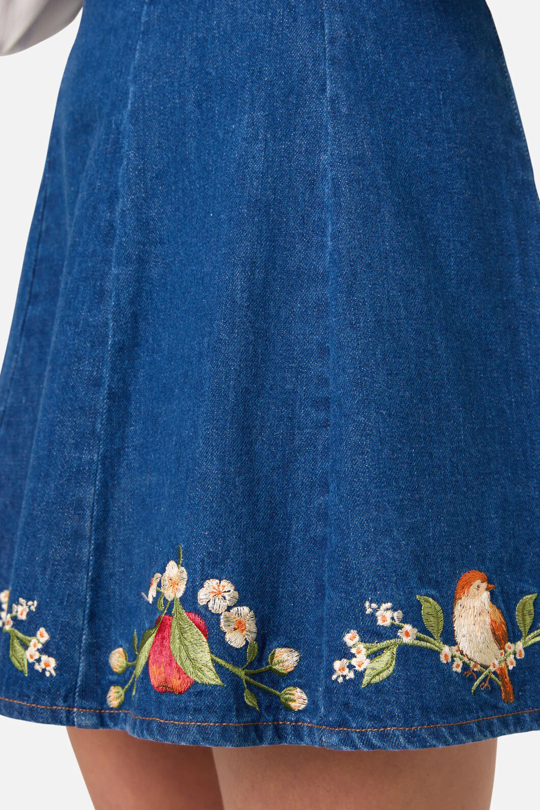Apple & Robin Emb Mini Skirt - Image 6