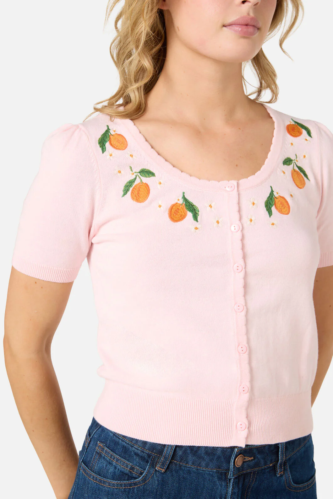 APRICOTS EMBROIDERED CARDIGAN - Image 5