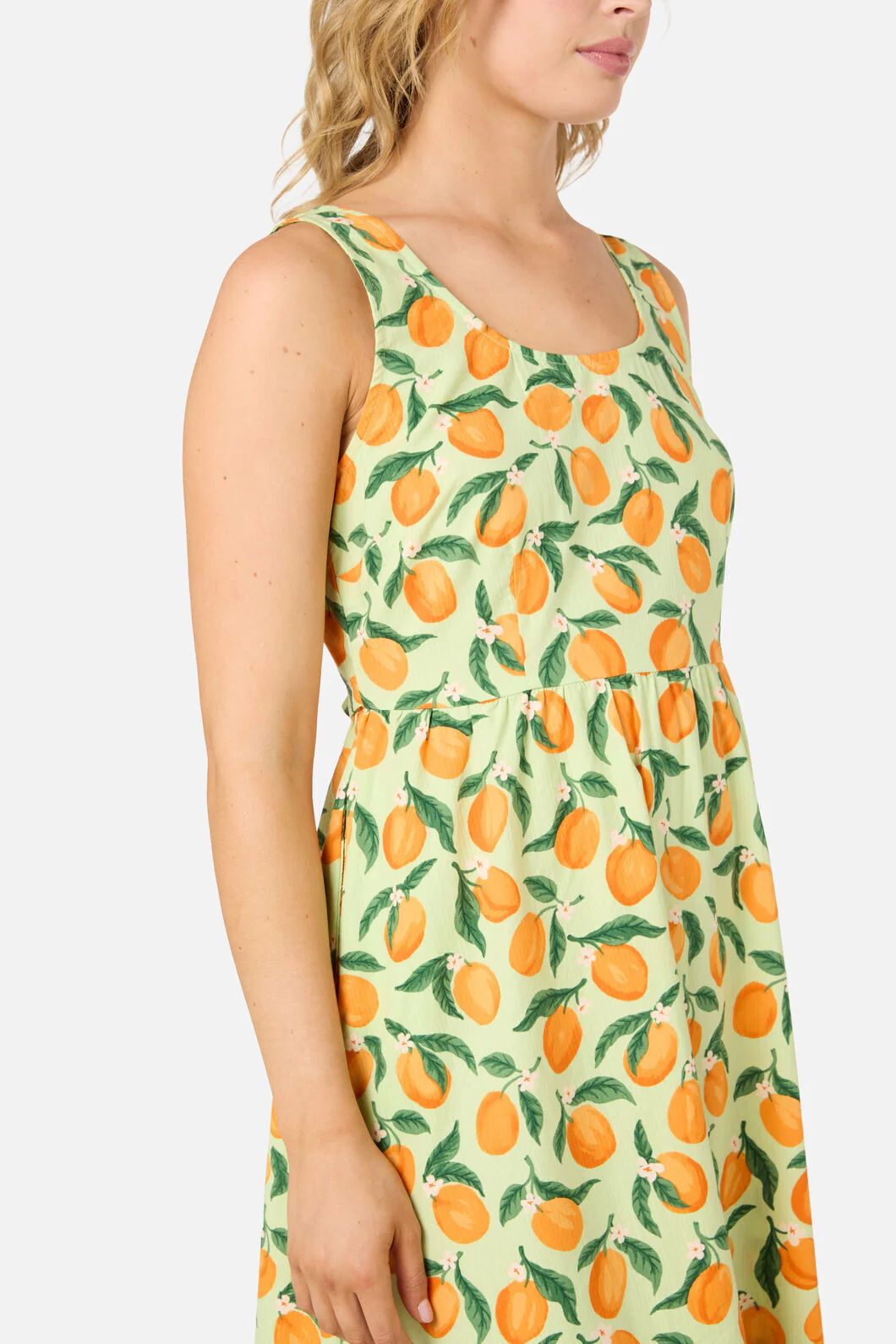 Apricots Gathered Midi Dress - Image 9