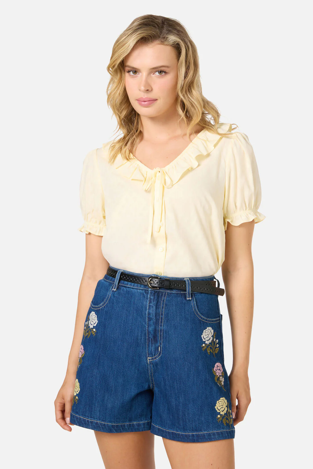 Astrid Rose Embroidered Short - Image 5