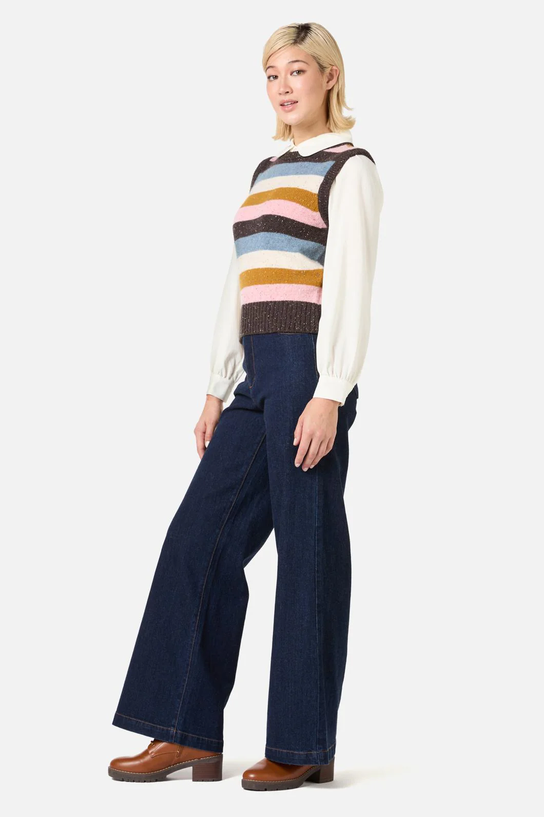 Aurora Stripe Knit Vest - Image 5