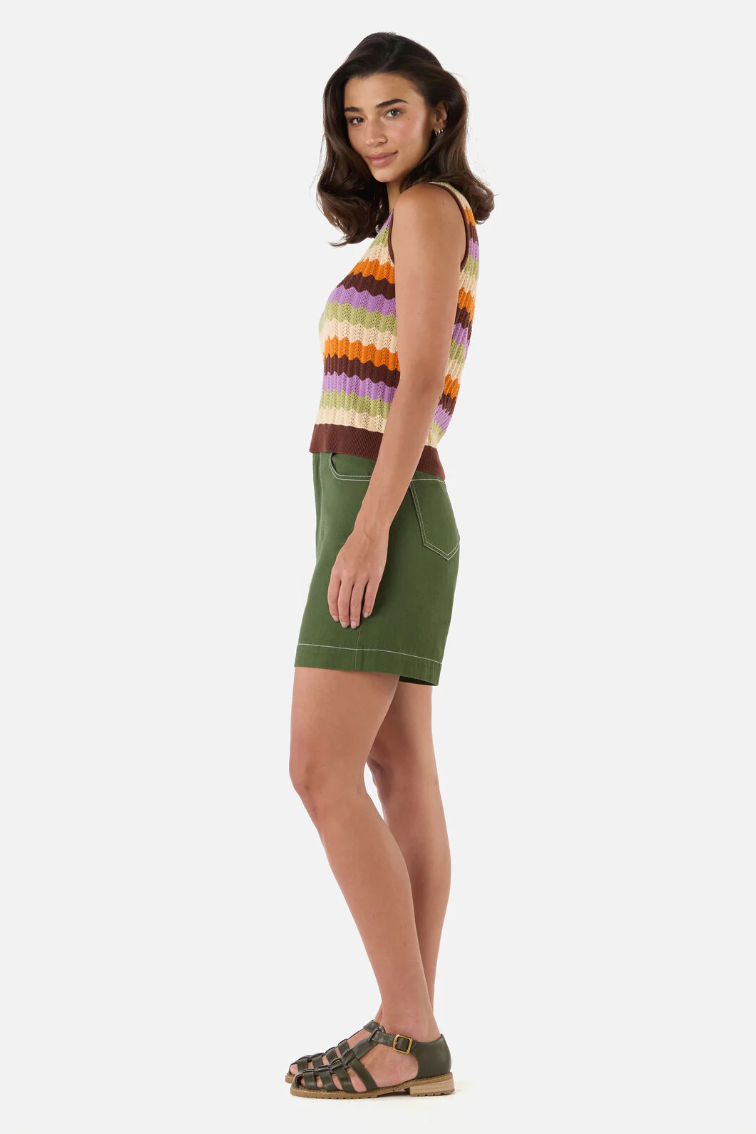 Ava Stripe Knit Tank - Image 3