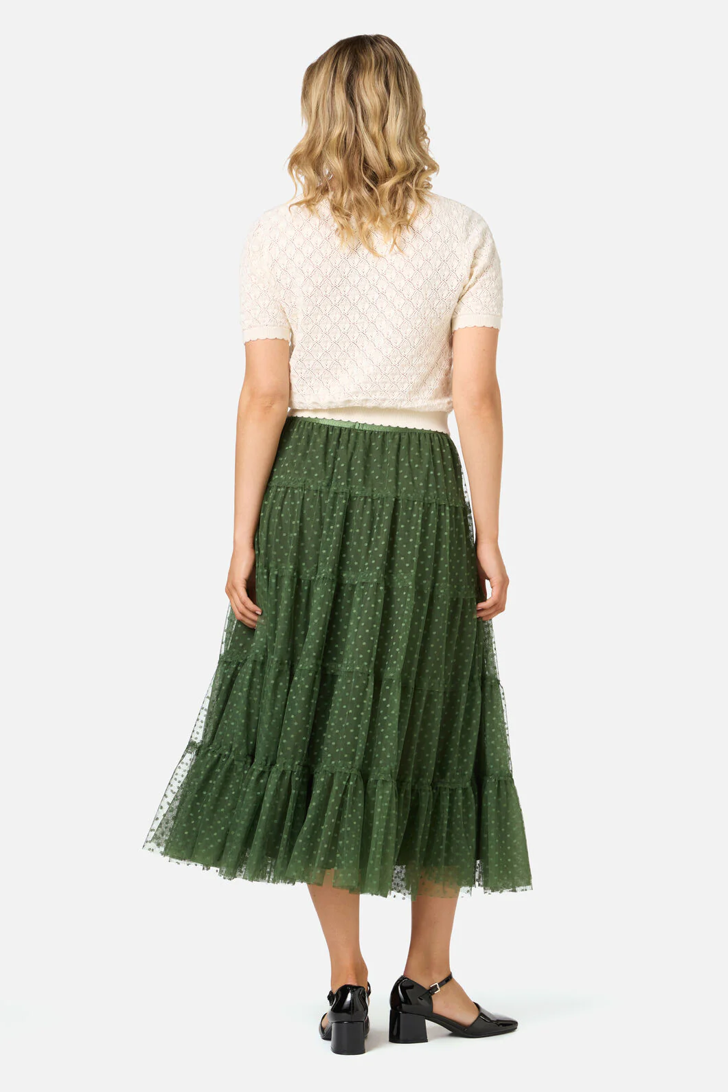 Avery Tulle Midi Skirt - Image 9