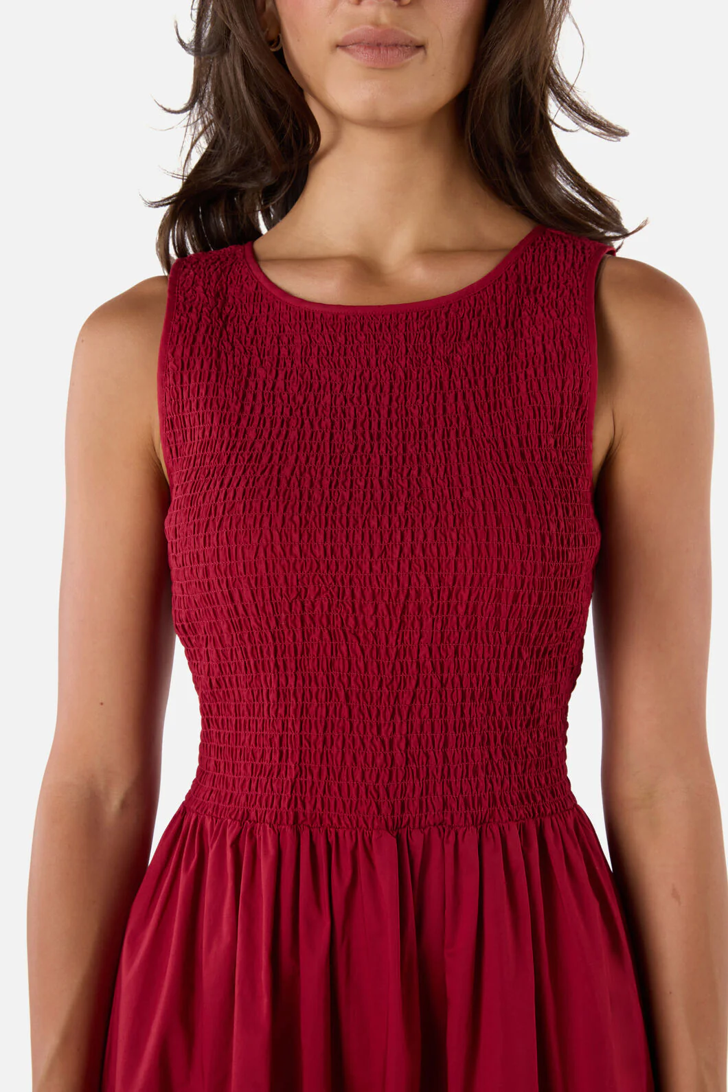 Avril Shirred Midi Dress - Image 15