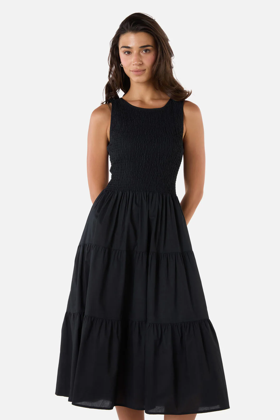 Avril Shirred Midi Dress - Image 2