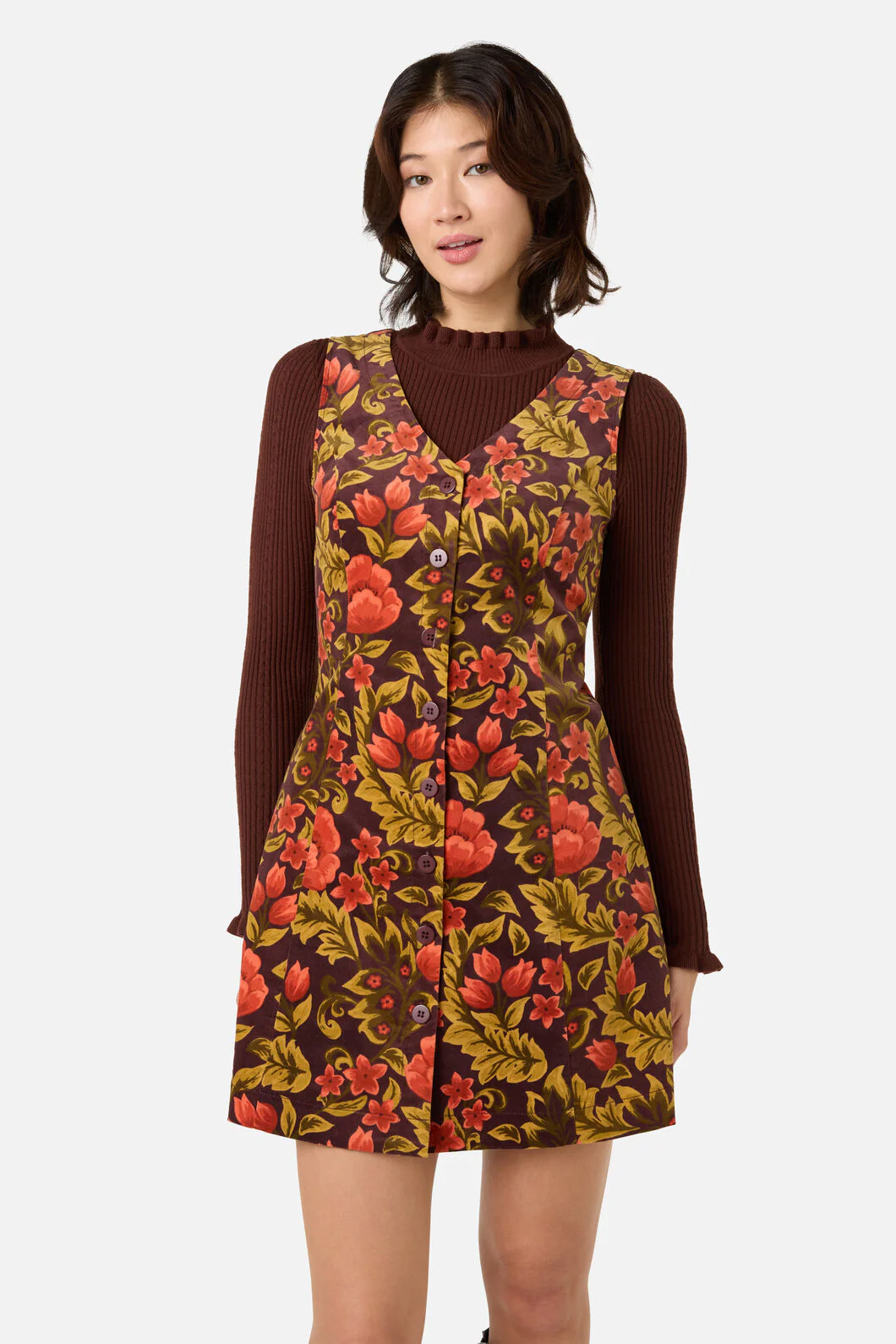 Azura Velvet Pinafore Dress