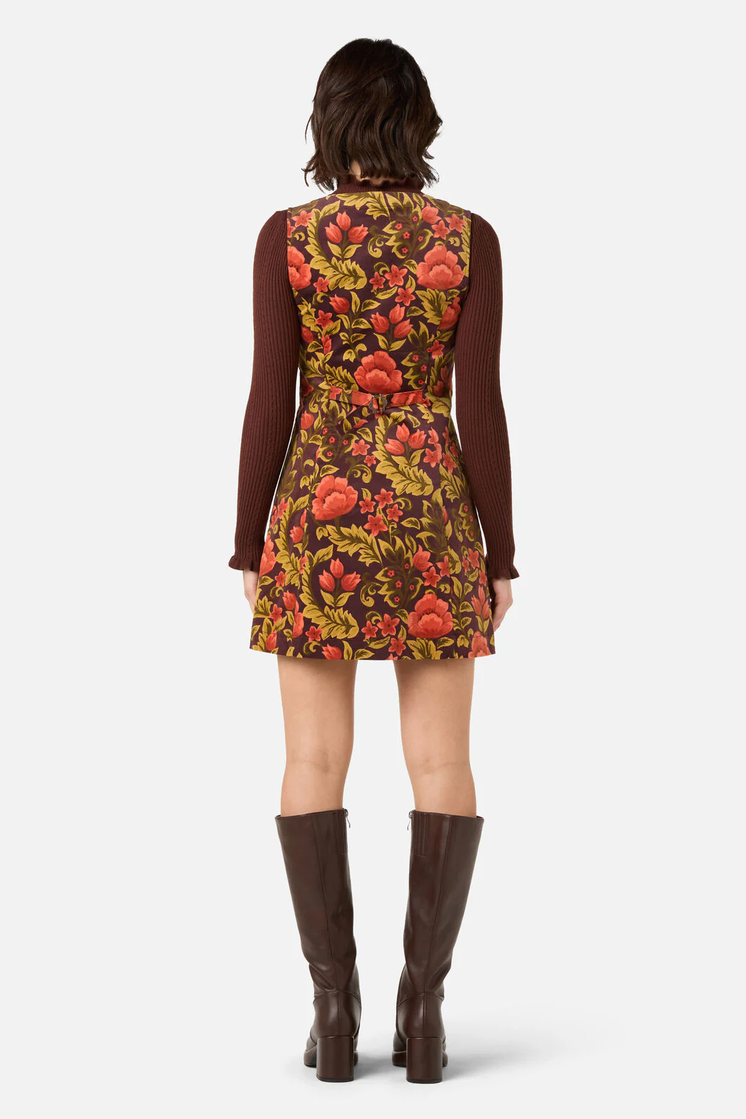 Azura Velvet Pinafore Dress - Image 4