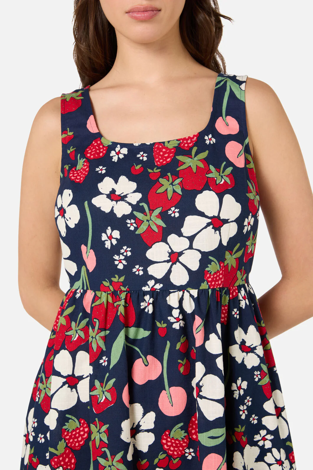 Berries N Cream Midi Dress - Image 6