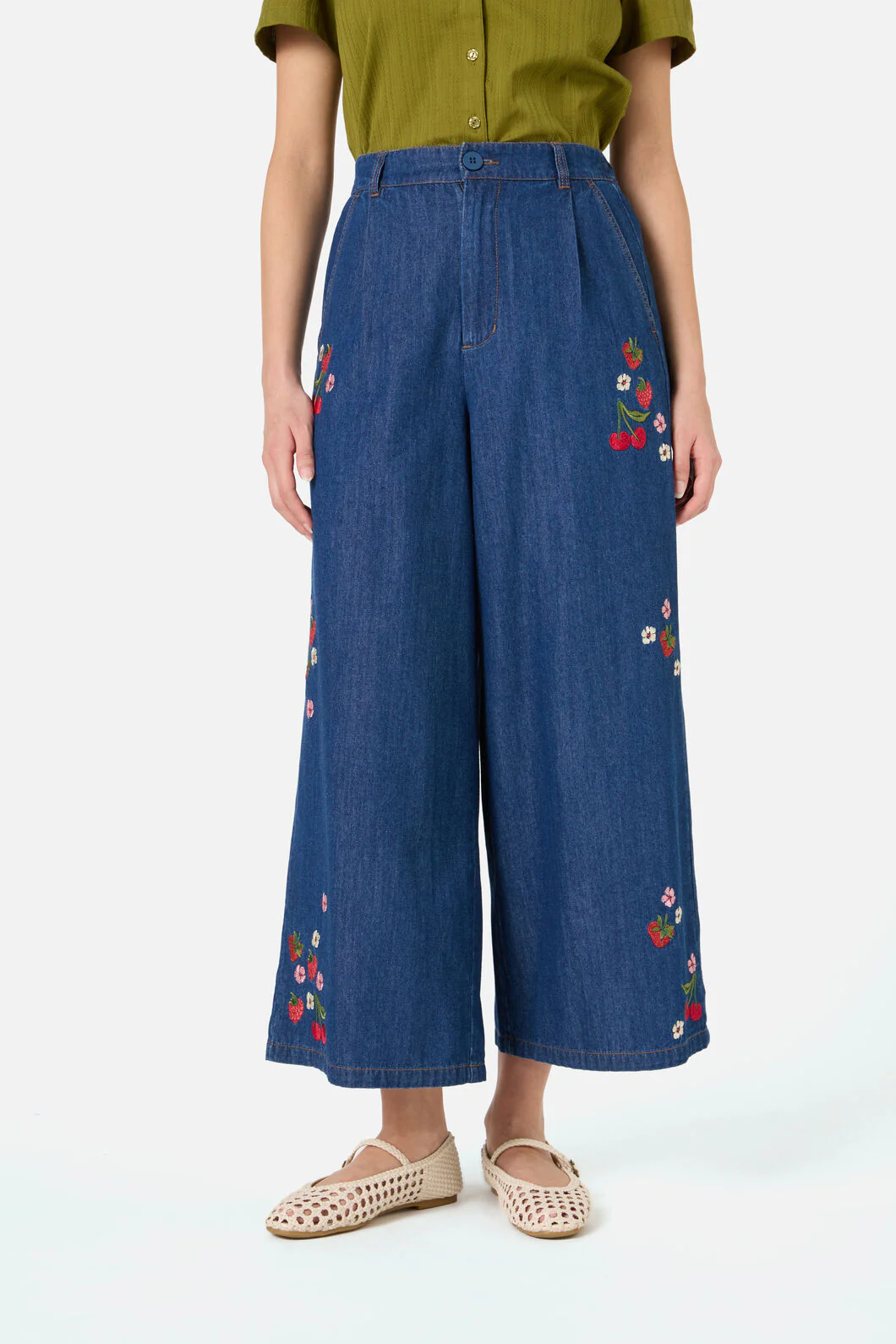 Berry Bloom Emb Culotte - Image 5