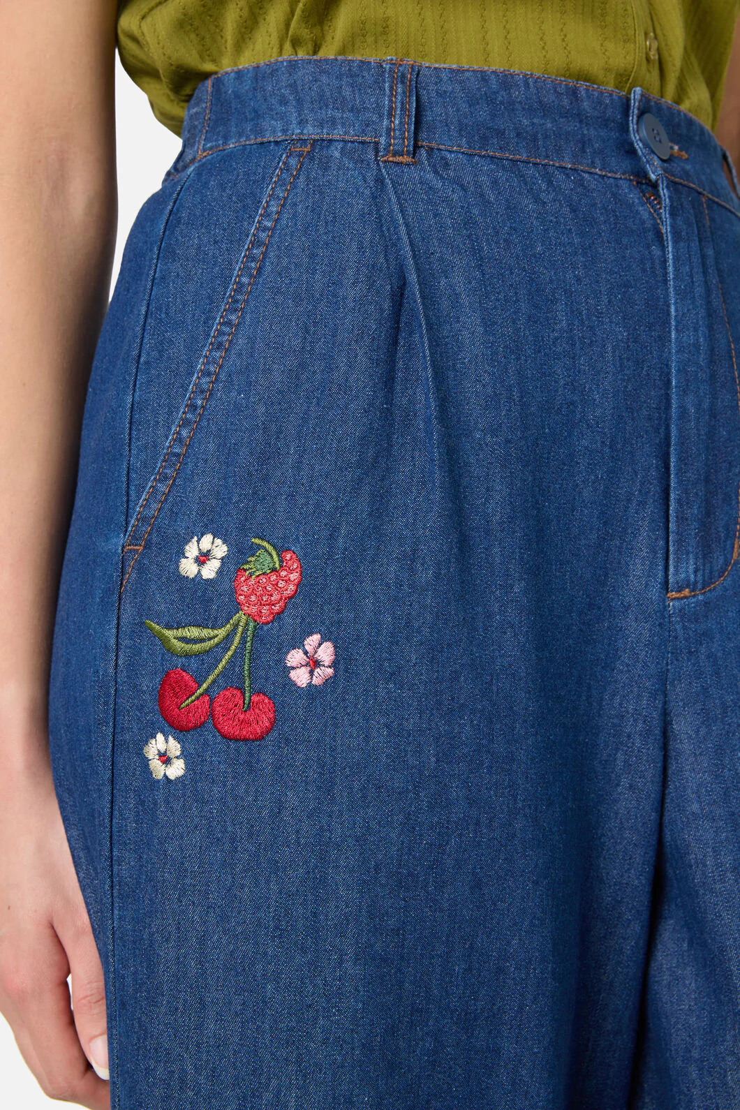 Berry Bloom Emb Culotte - Image 6