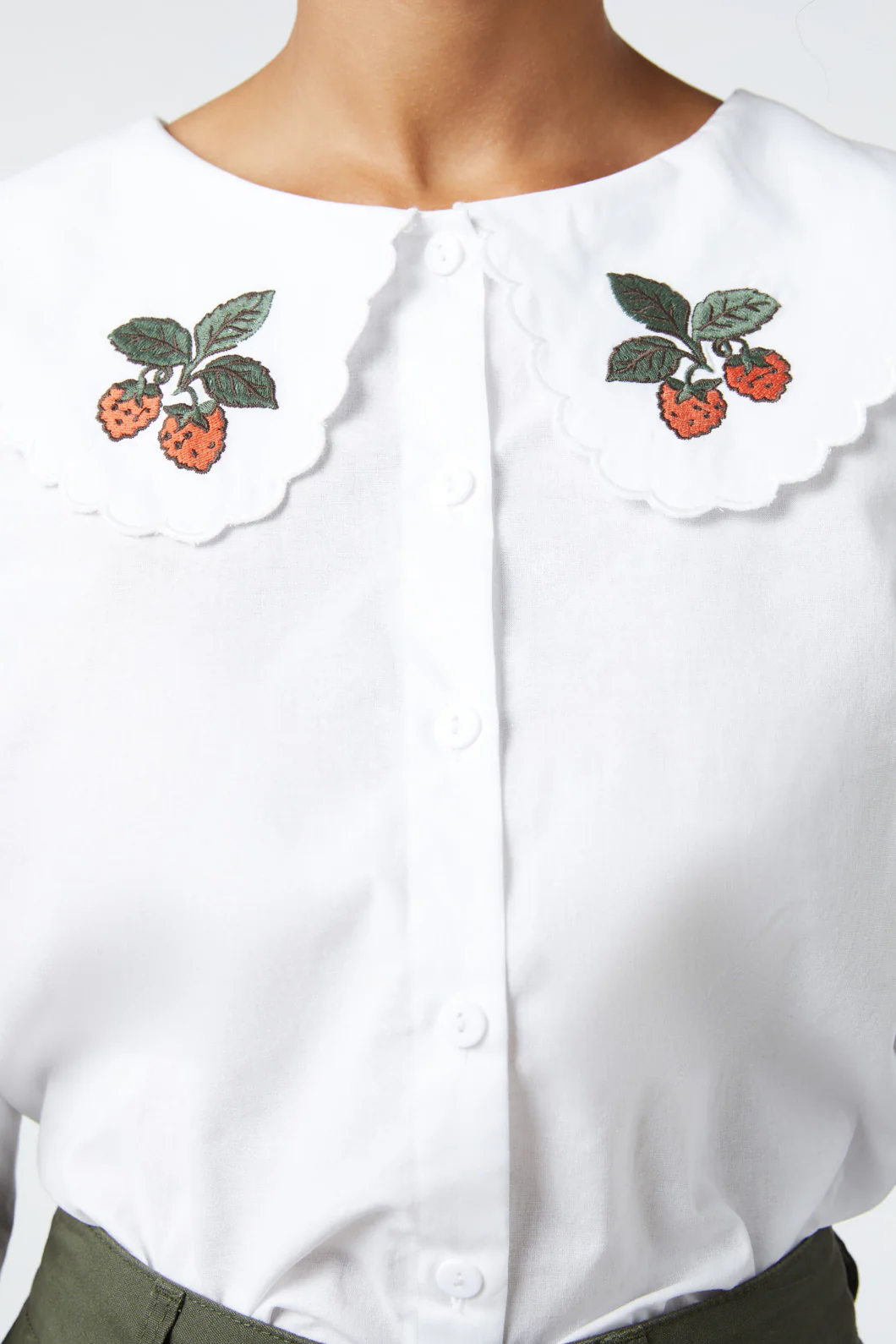 Berry Embroidered Blouse - Image 5