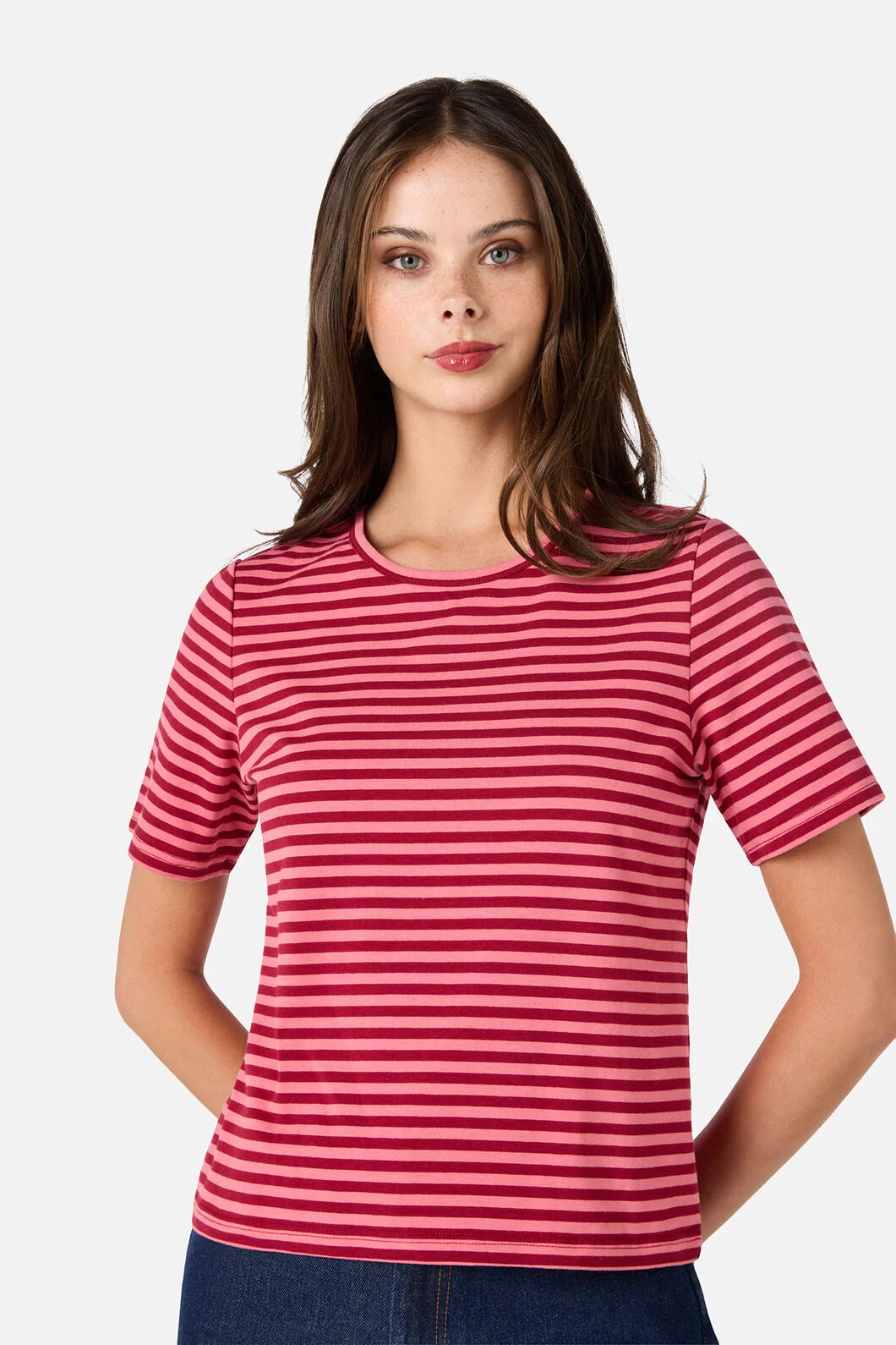Berry Stripe Tee