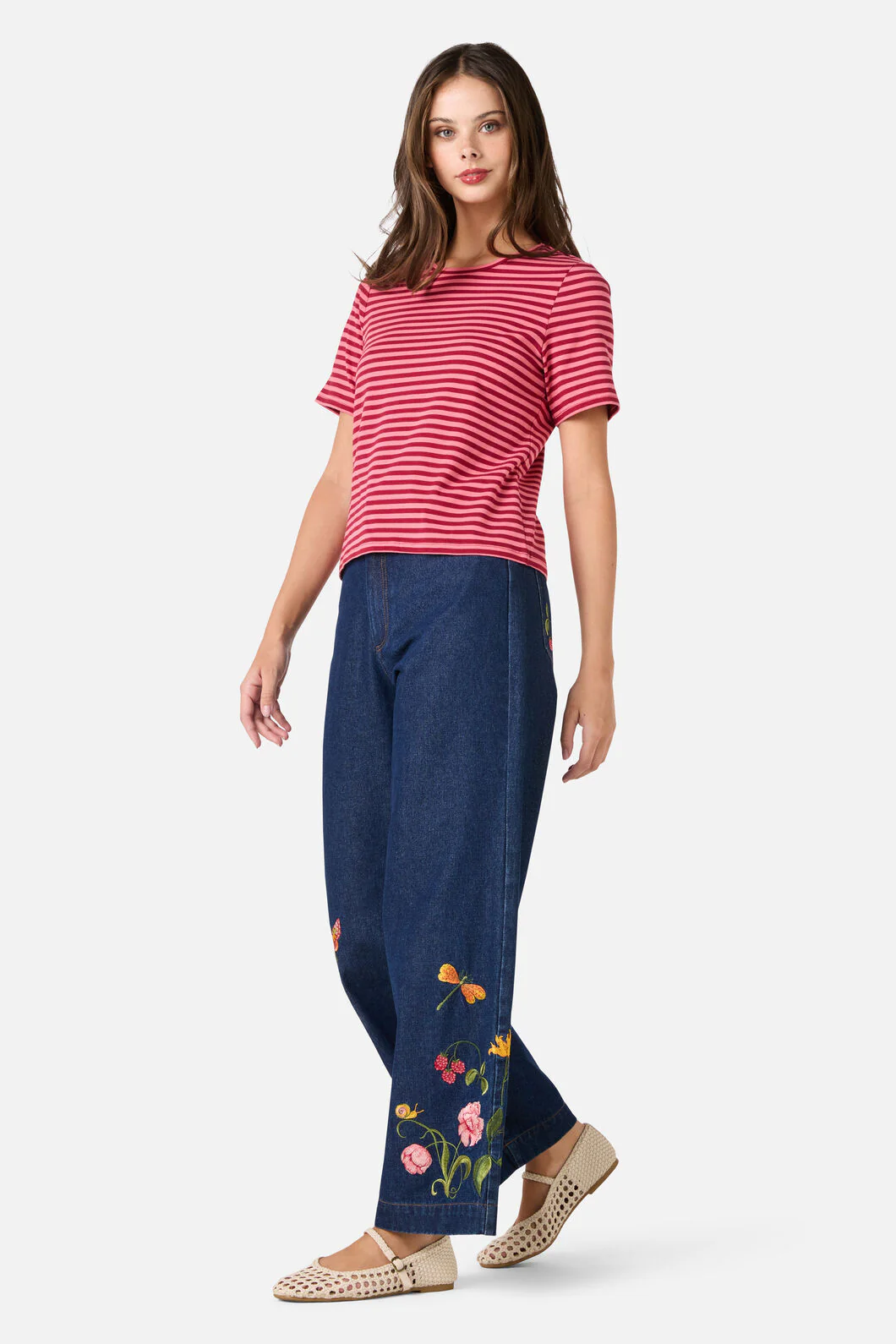 Berry Stripe Tee - Image 3