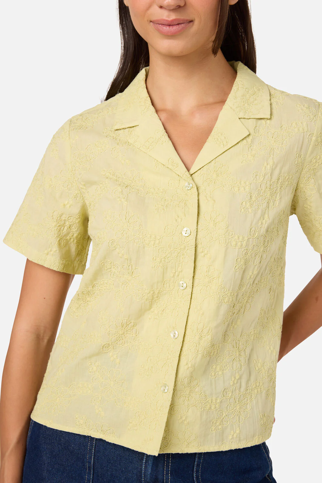 Bianca Broderie Floral Shirt - Image 10
