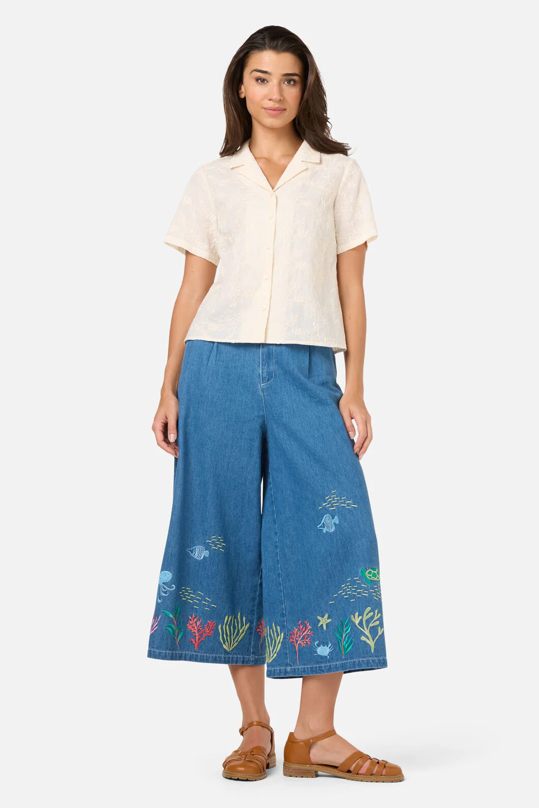 Bianca Broderie Floral Shirt - Image 2