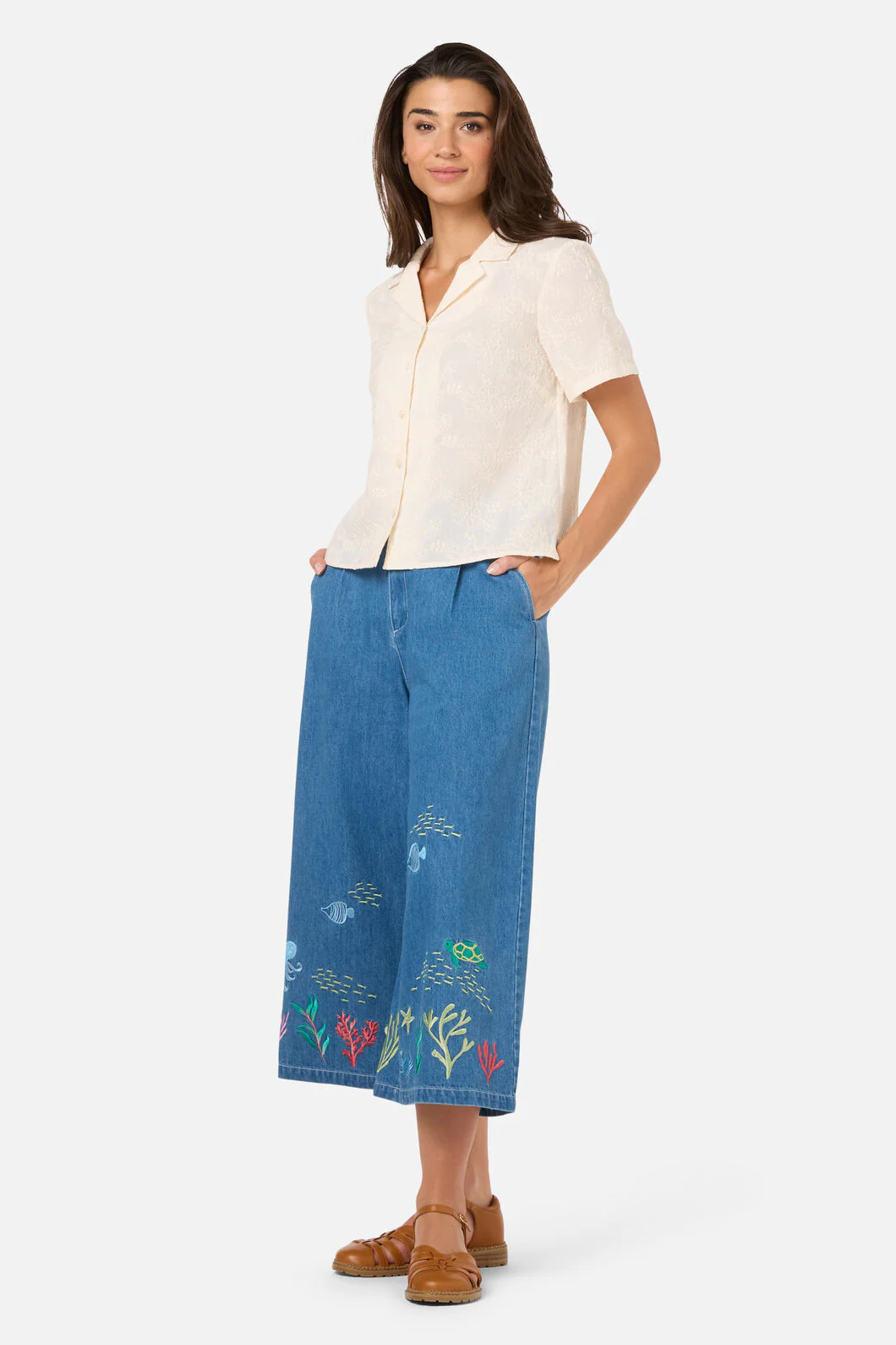 Bianca Broderie Floral Shirt - Image 3