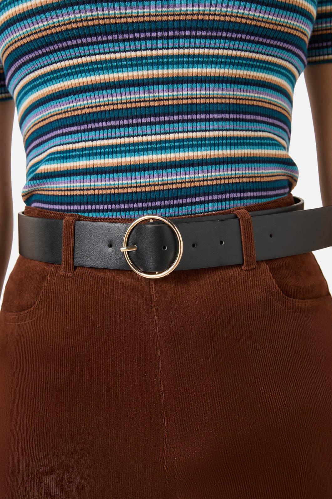 Black Circle Buckle Belt - Image 2