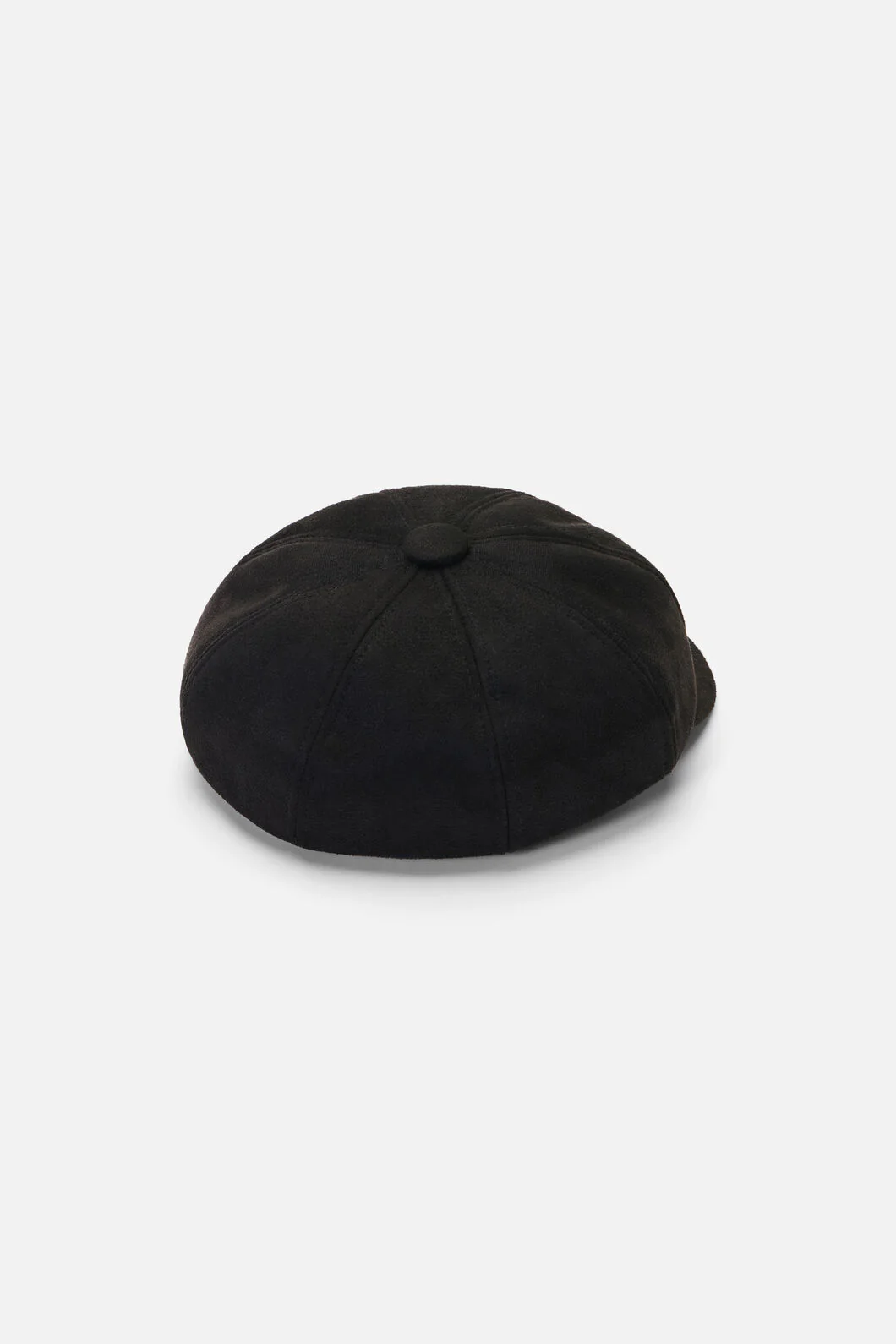 Black Faux Suede Baker Boy - Image 3