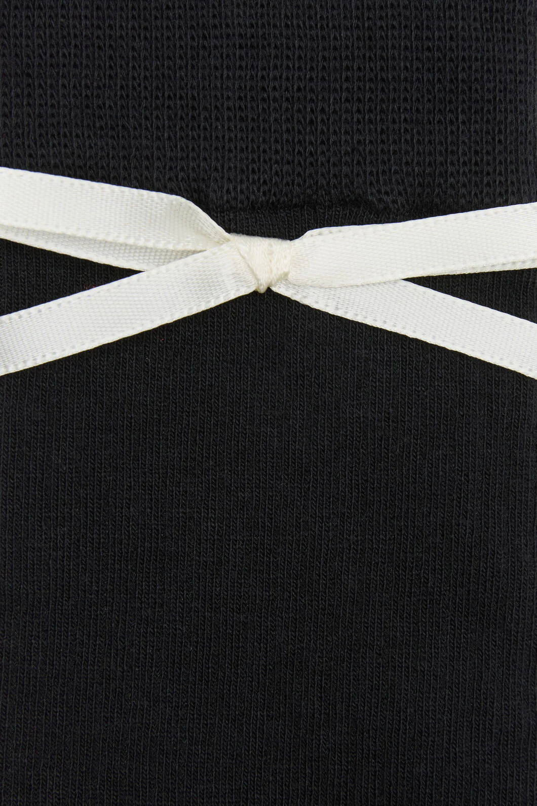 Black Knee High Bow Sock - Image 2