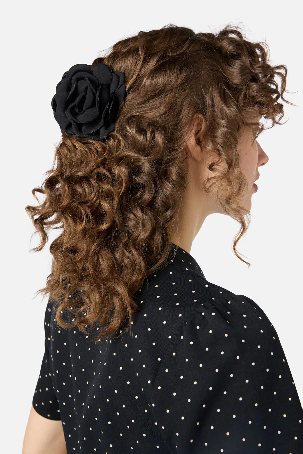 Black Rose Claw Clip