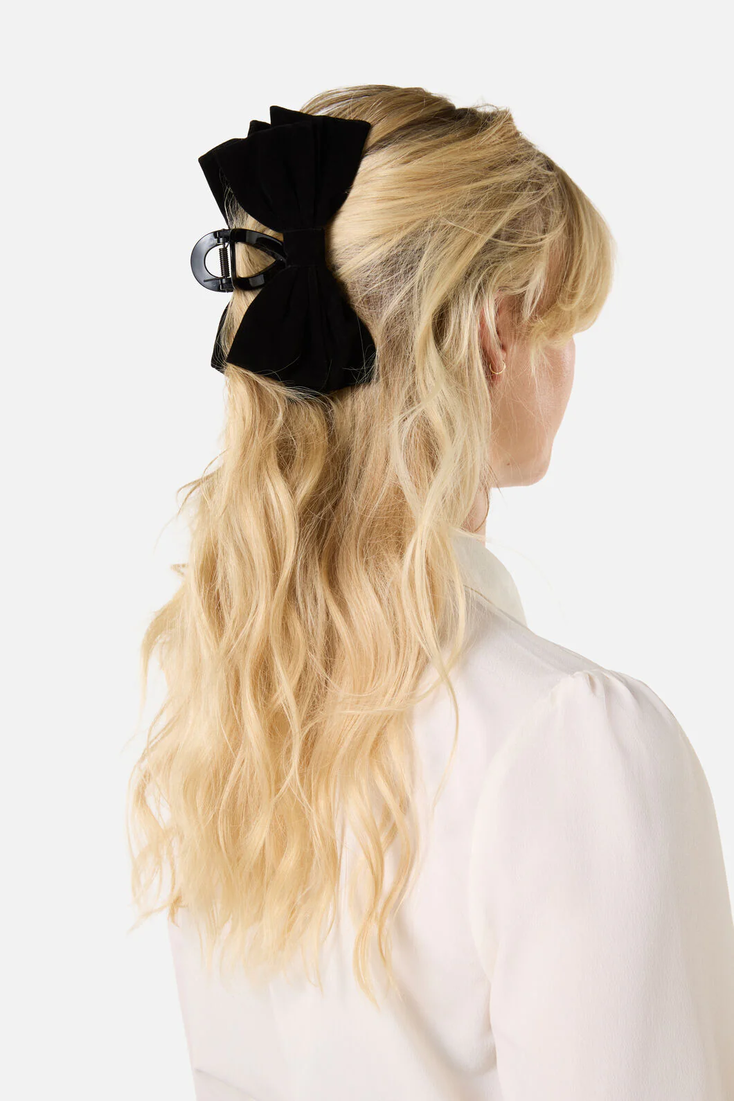 Black Velvet Claw Clip