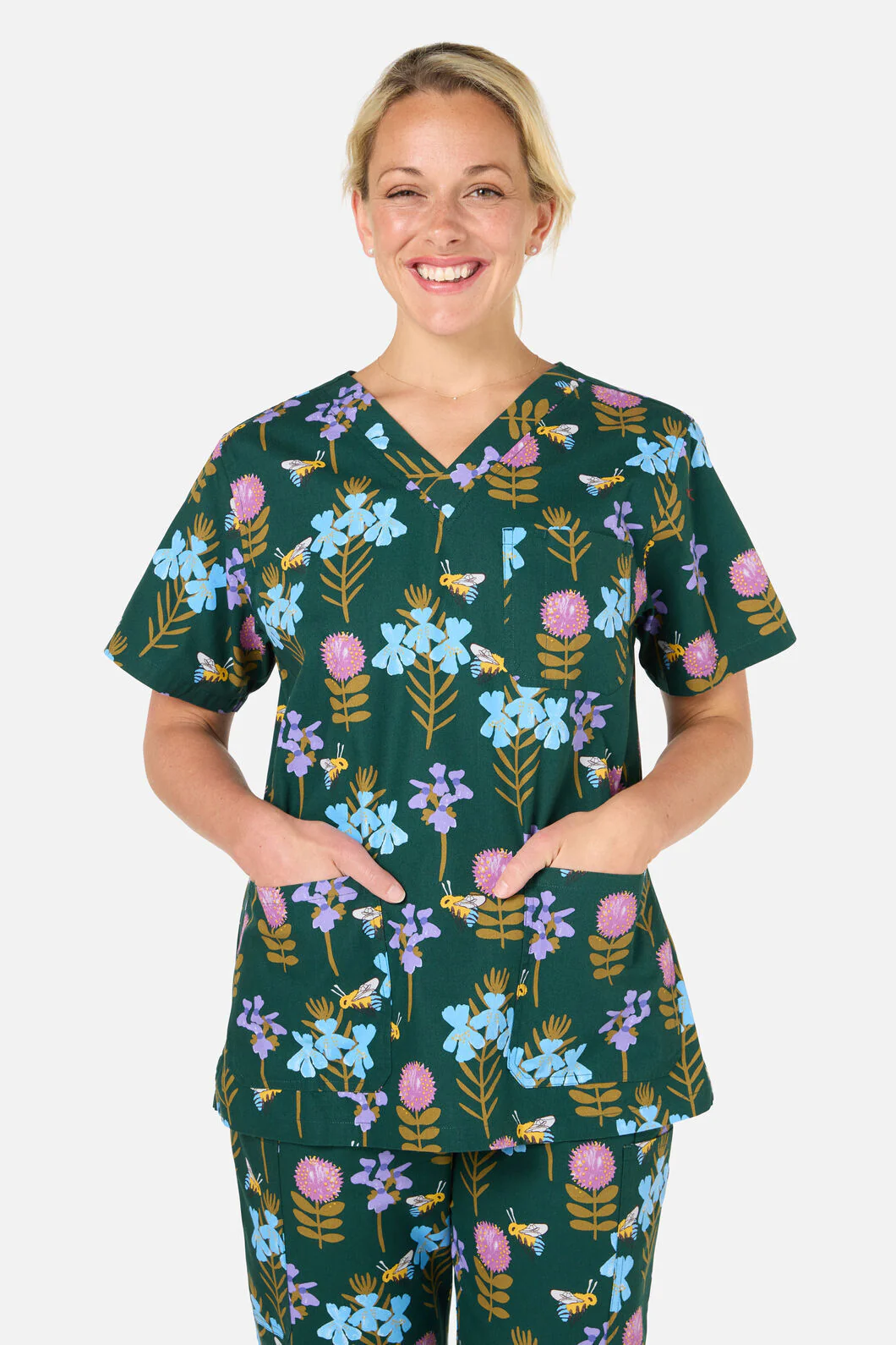 Blue Banded Bee scrub set - Image 4