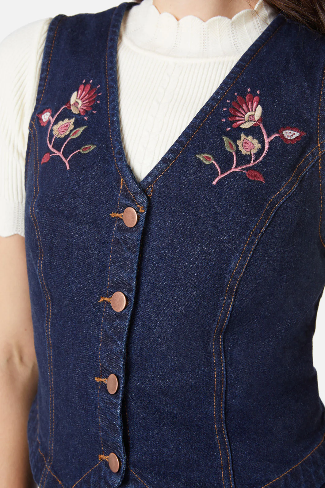 Boho Paisley Emb Vest - Image 6