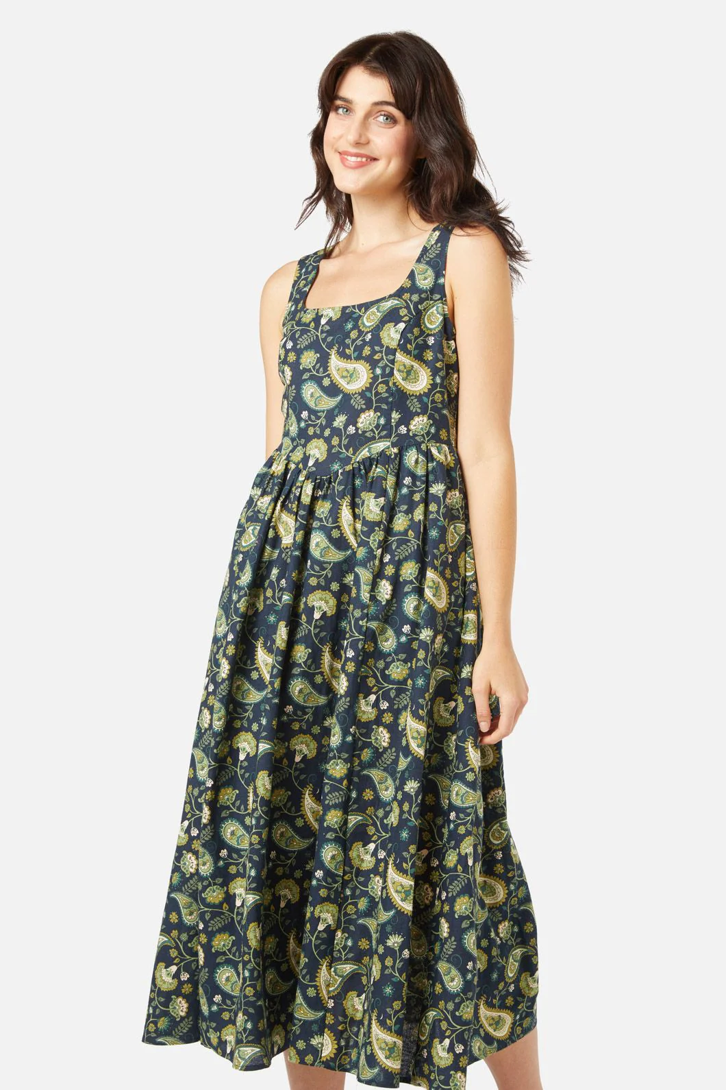 Boho Paisley Midi Dress - Image 3